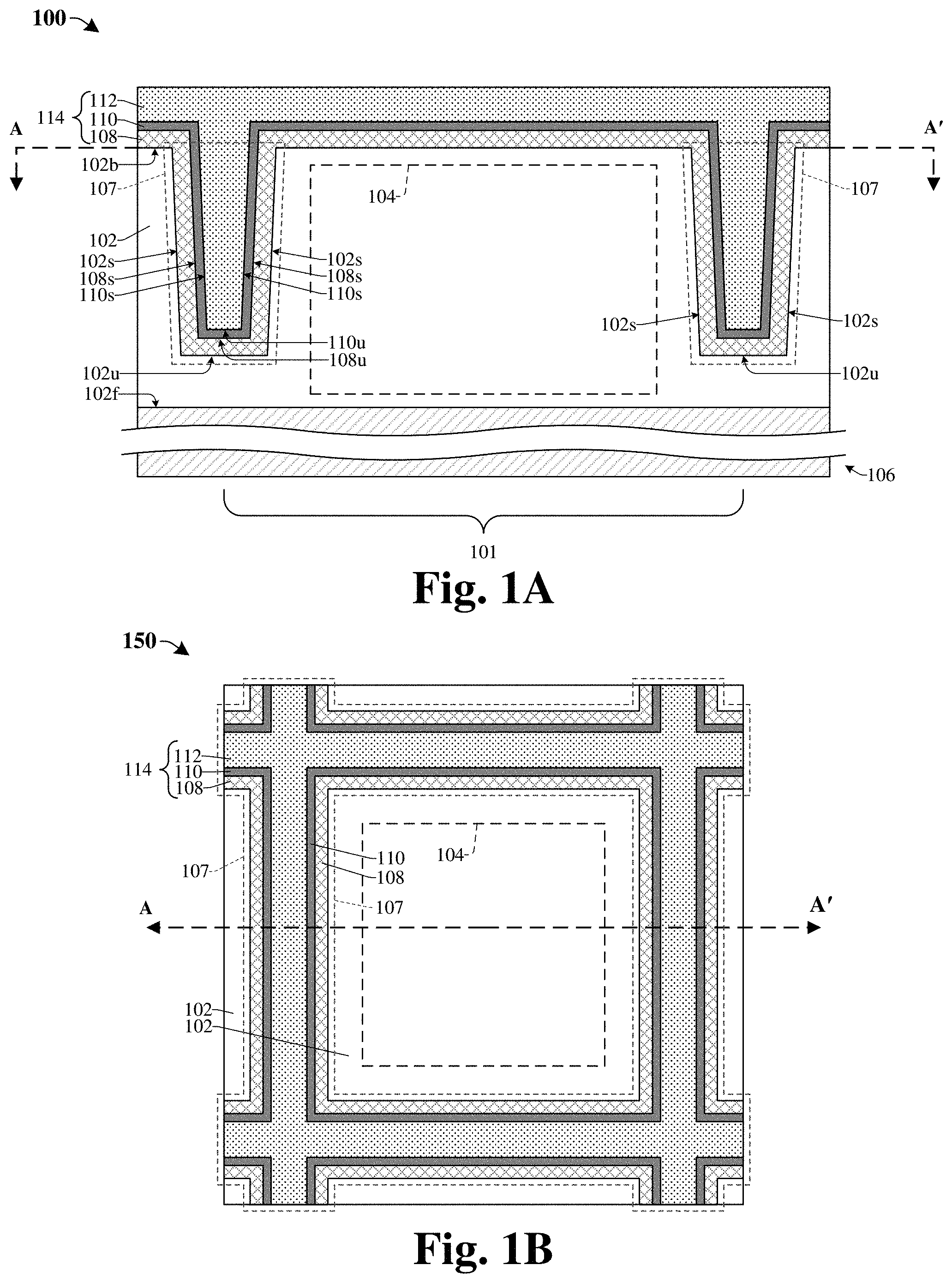 Patent US11784204 Figure 1 – Enhanced trench isolation structure