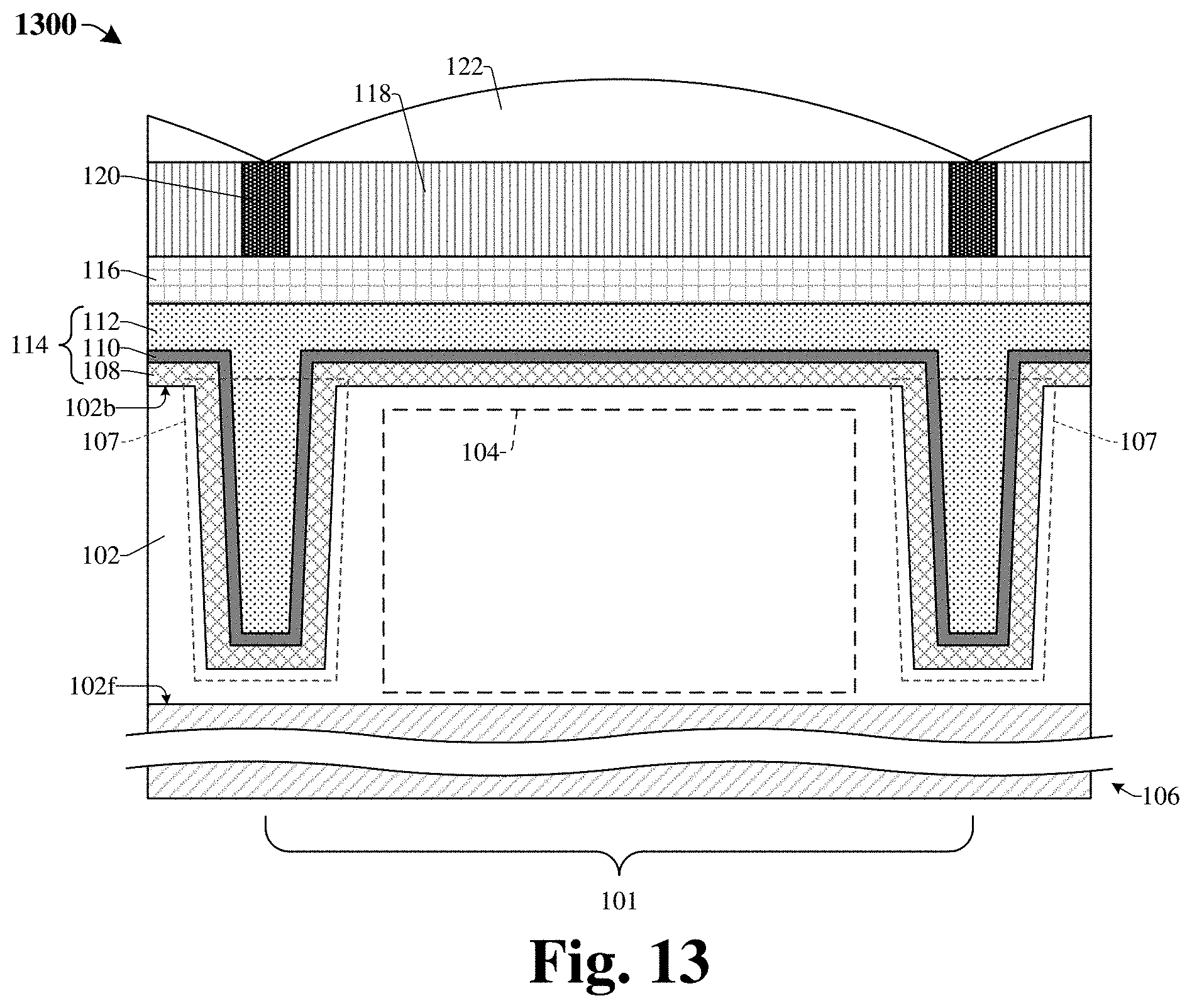 Patent US11784204 Figure 8 – Enhanced trench isolation structure