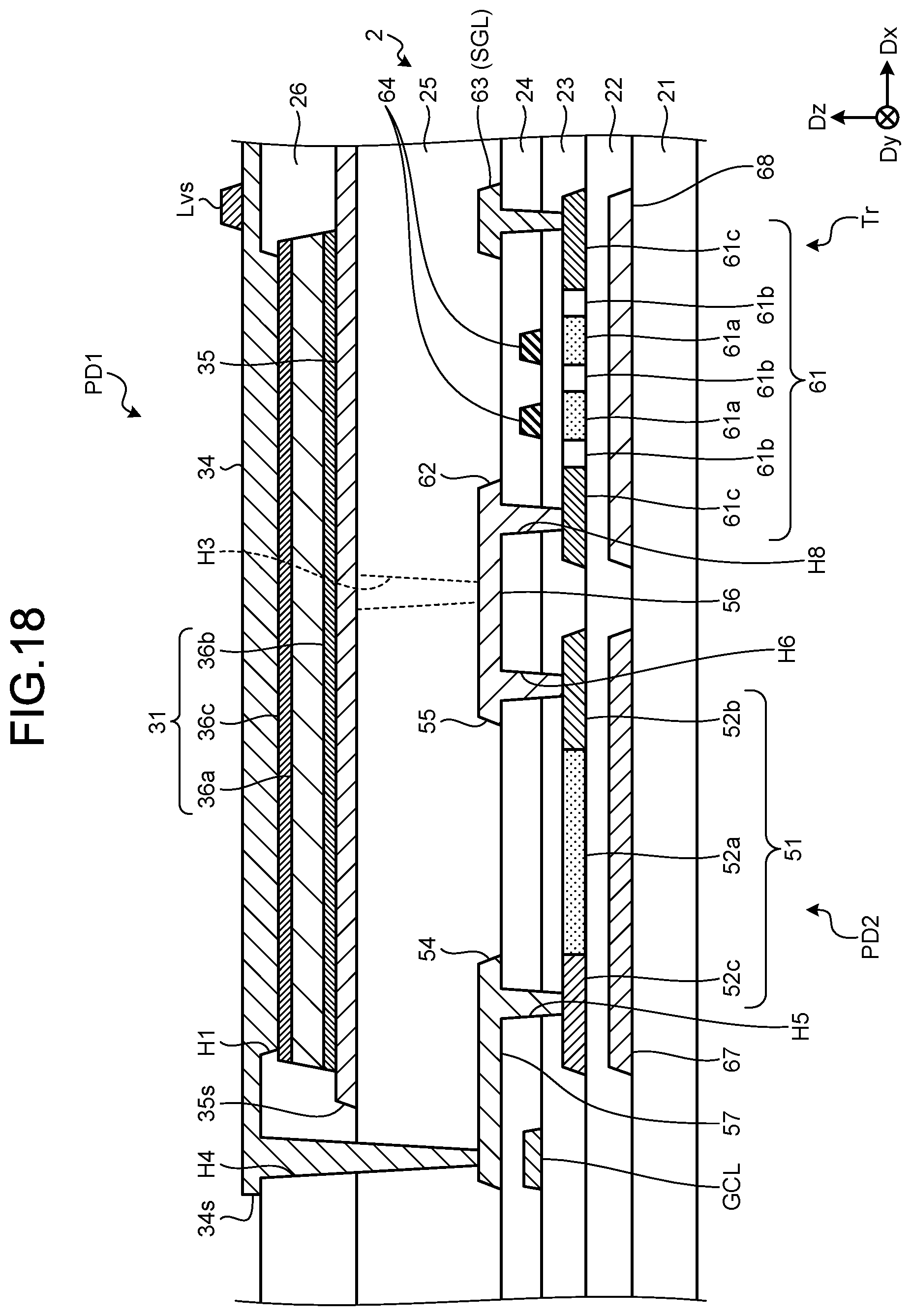 Patent US11784209 Figure 18 – Detection device