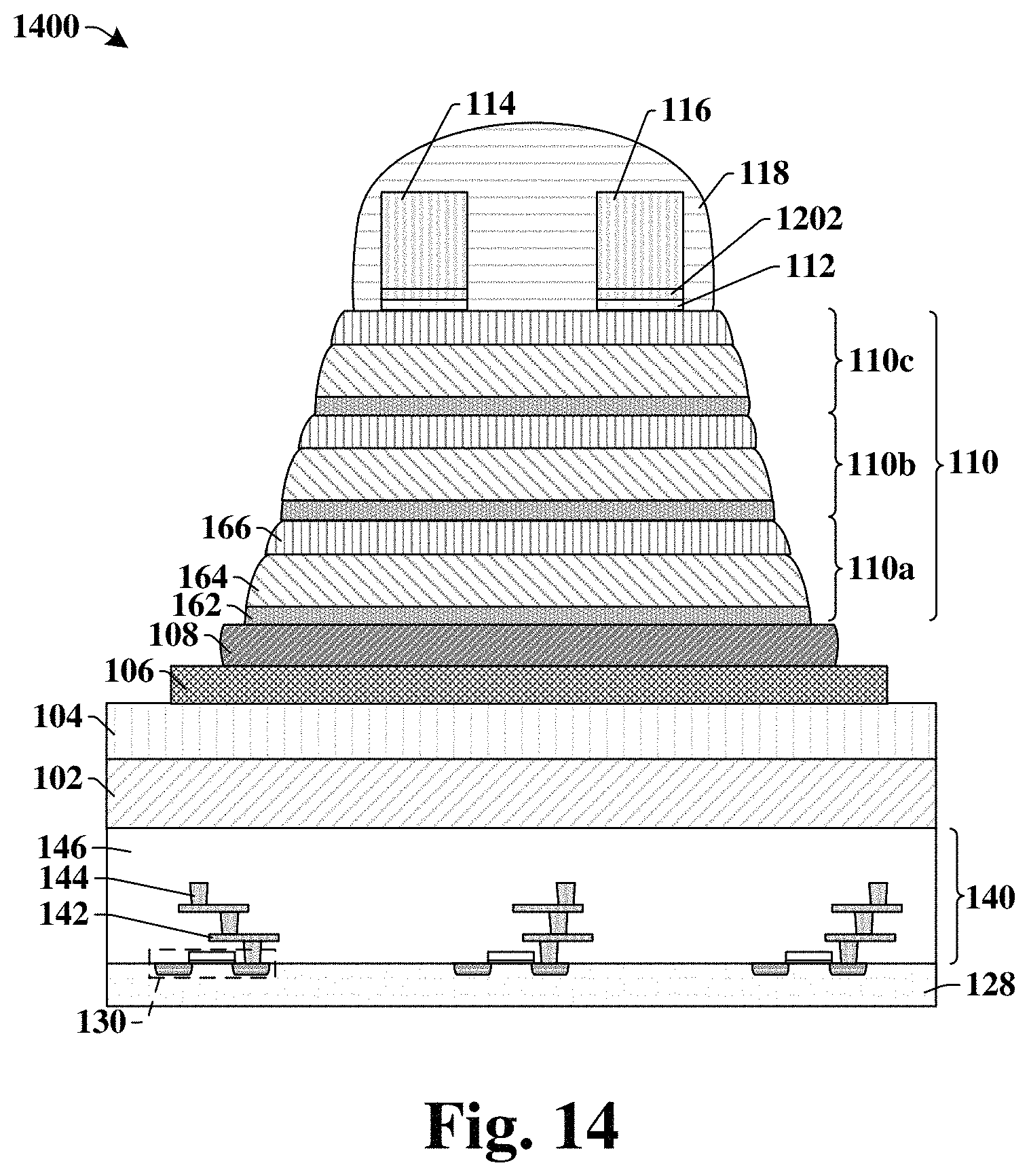 Patent US11784211 Figure 16 – Integrated chip inductor structure