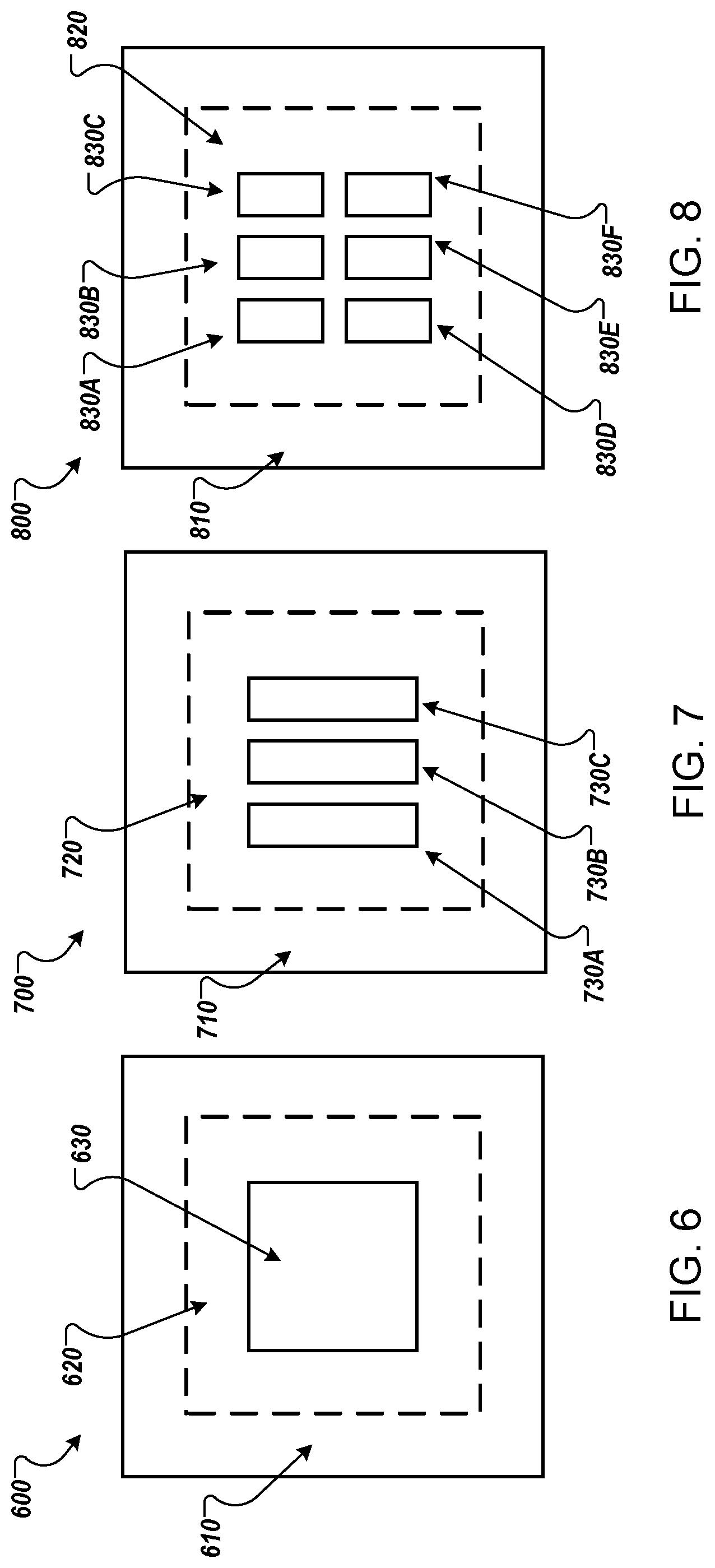 Patent US11784215 Figure 6 – Deep trench capacitors embedded in package substrate