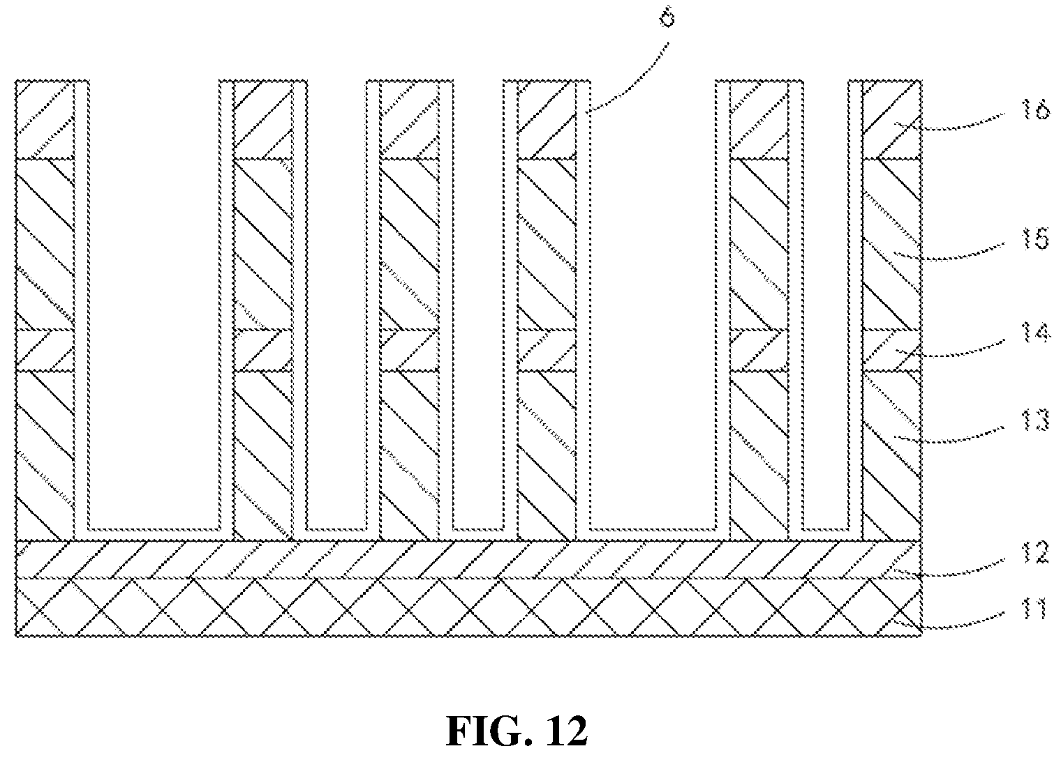 Patent US11784216 Figure 12 – Manufacturing method of capacitive structure, and capacitor