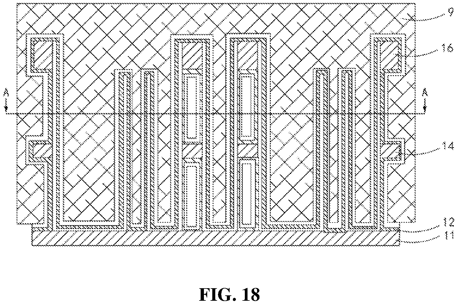 Patent US11784216 Figure 18 – Manufacturing method of capacitive structure, and capacitor