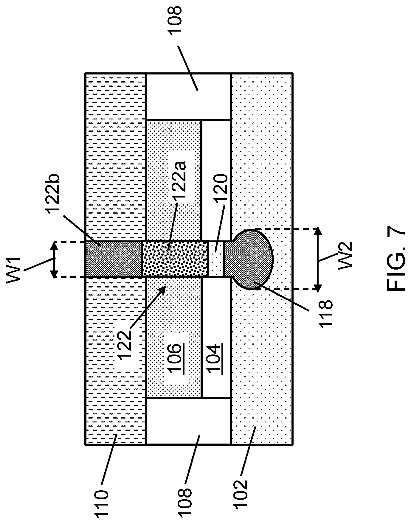 Patent US11784224 Figure 7 – Lateral bipolar transistor structure with base over semiconductor buffer and related method