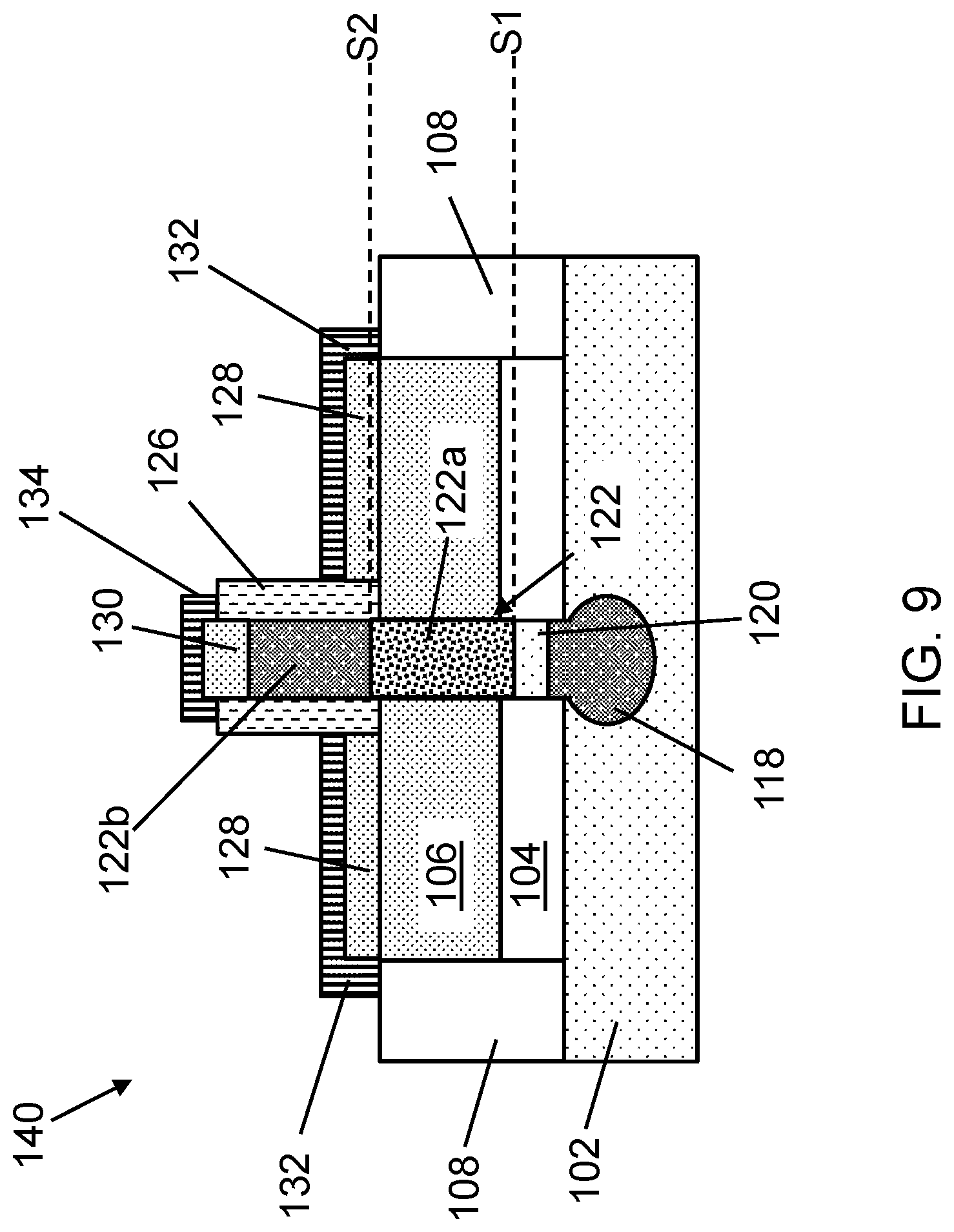Patent US11784224 Figure 9 – Lateral bipolar transistor structure with base over semiconductor buffer and related method