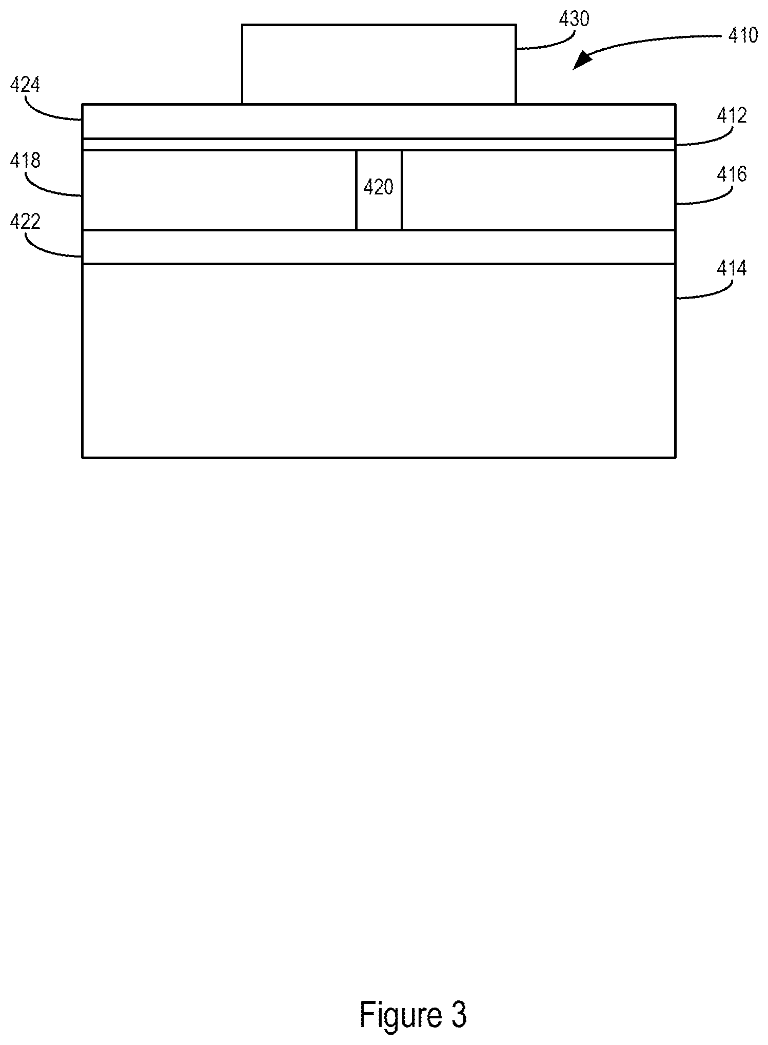 Patent US11784227 Figure 4 – Method for fabricating wafer scale/nano sub micron gap electrodes and arrays via photolithography