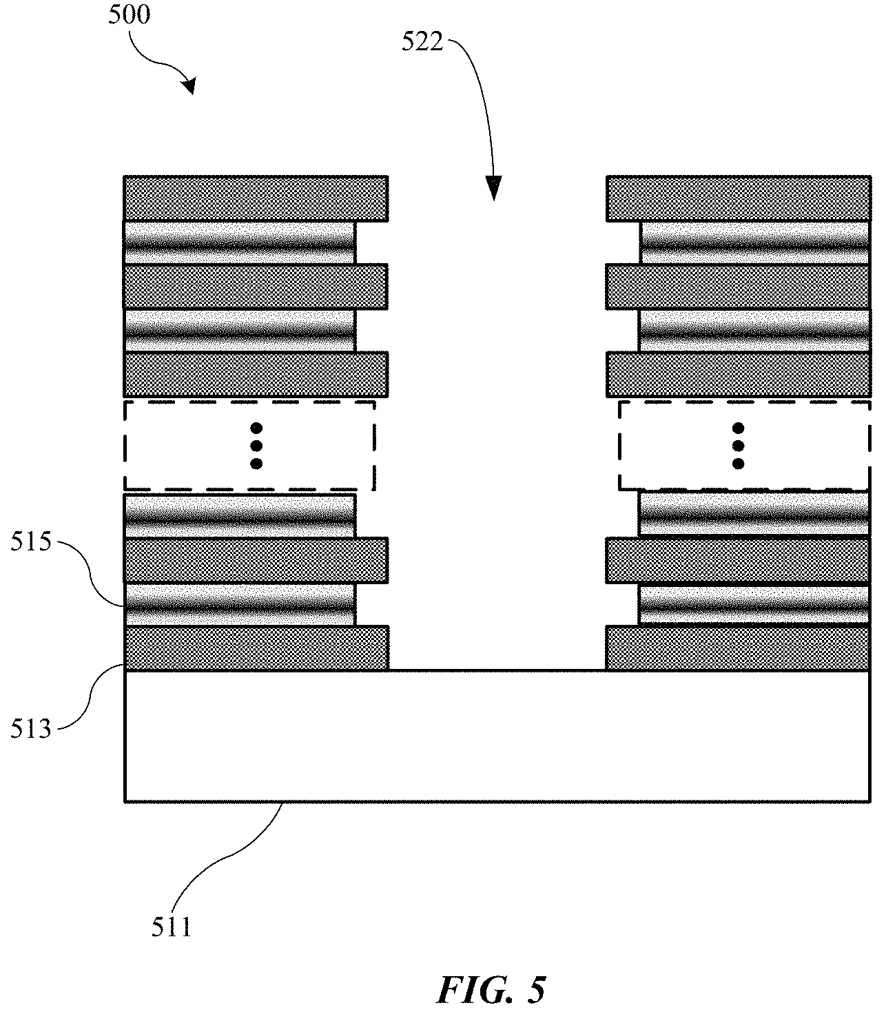 Patent US11784229 Figure 6 – Profile shaping for control gate recesses