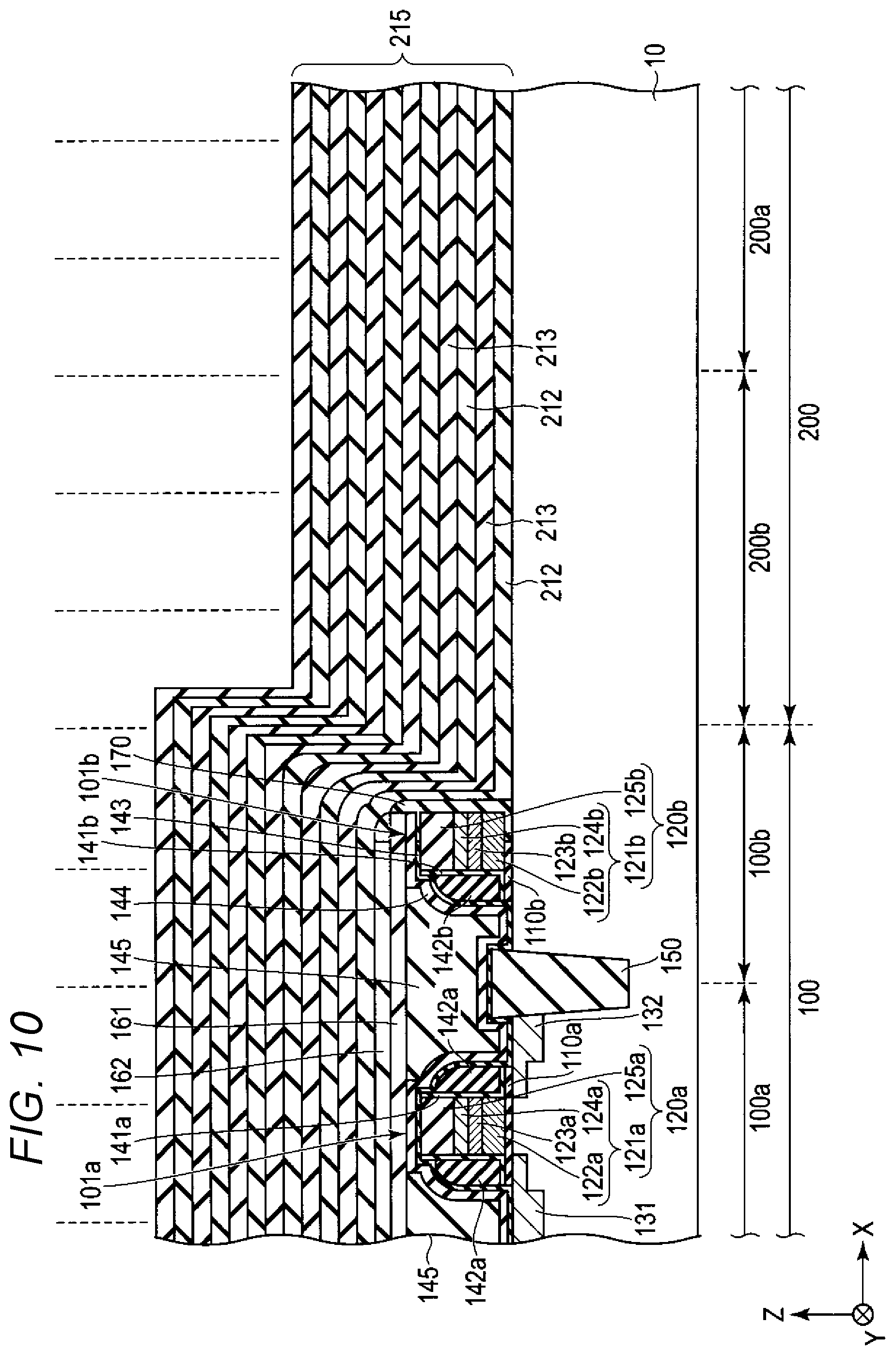 Patent US11784231 Figure 11 – Semiconductor device with dummy gates in peripheral region