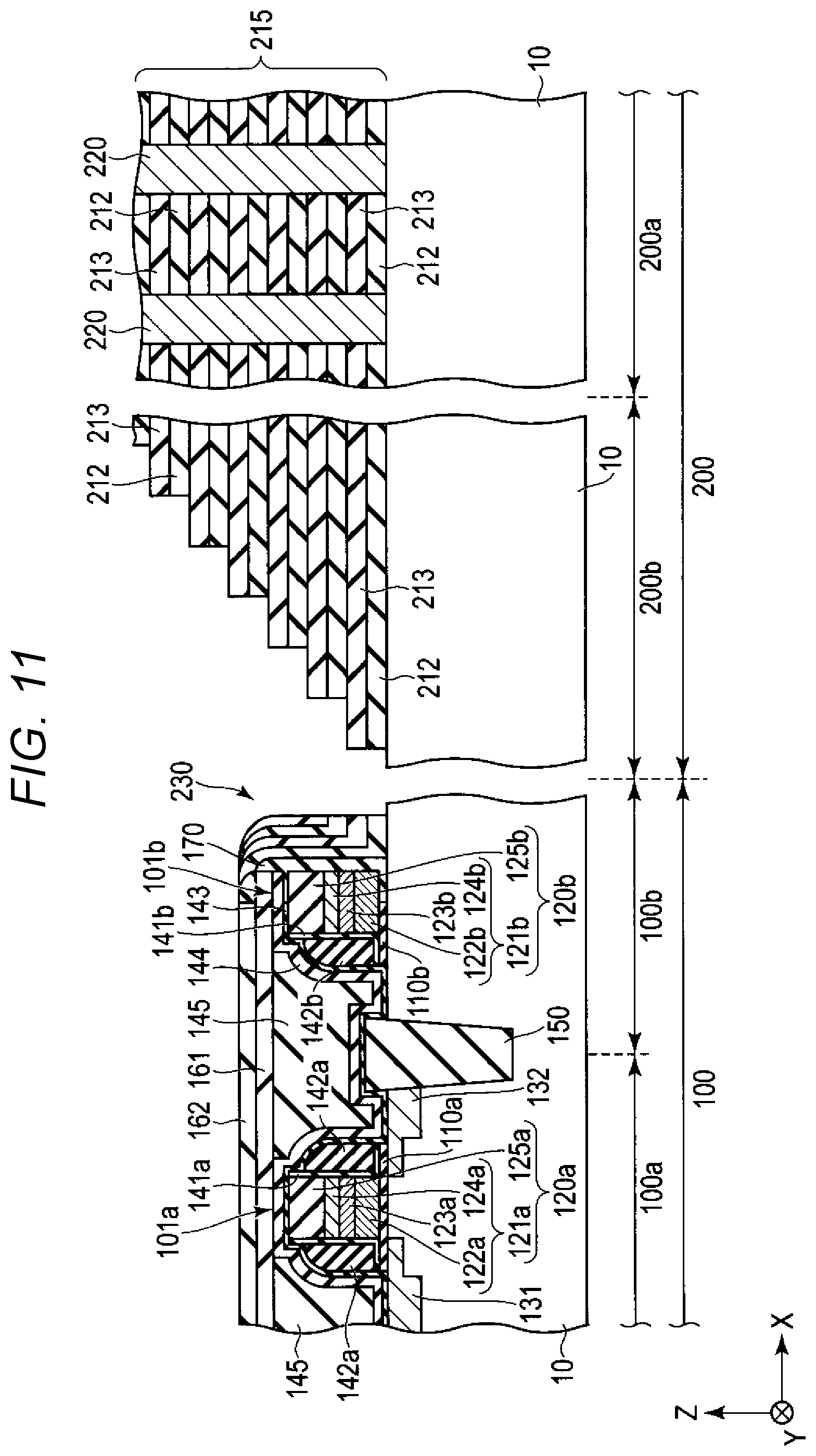 Patent US11784231 Figure 12 – Semiconductor device with dummy gates in peripheral region