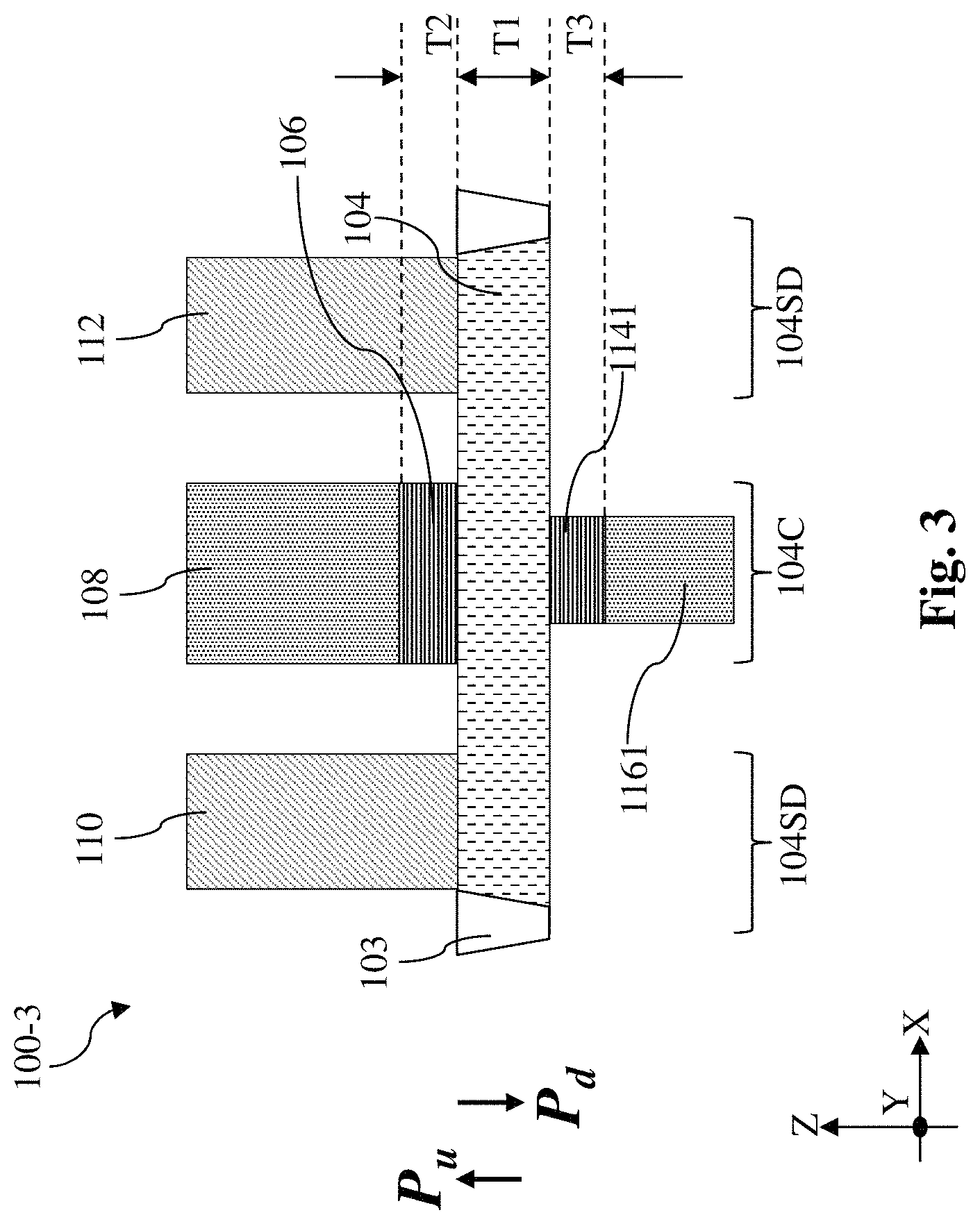 Patent US11784234 Figure 3 – Ferroelectric channel field effect transistor