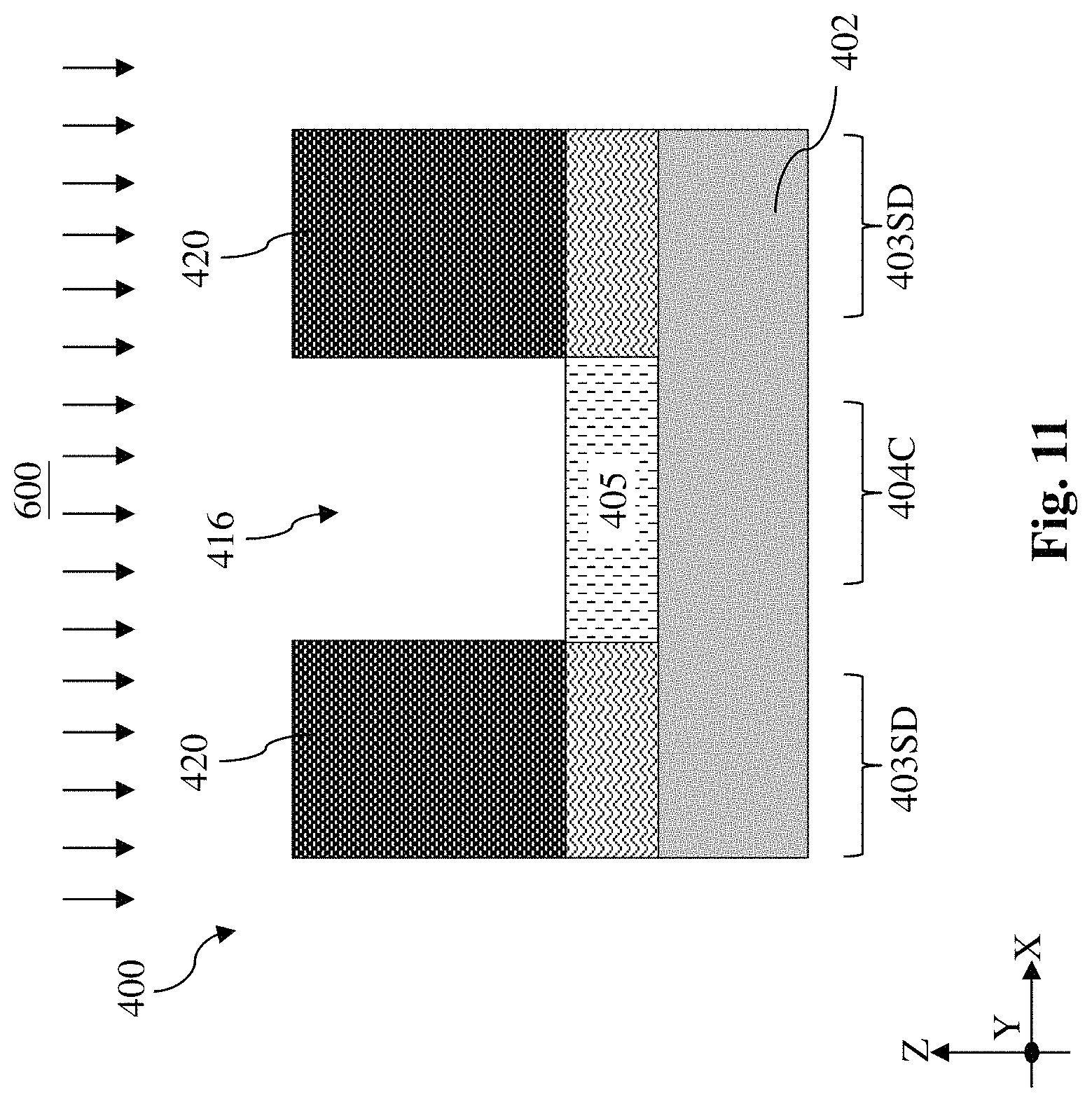 Patent US11784234 Figure 12 – Ferroelectric channel field effect transistor