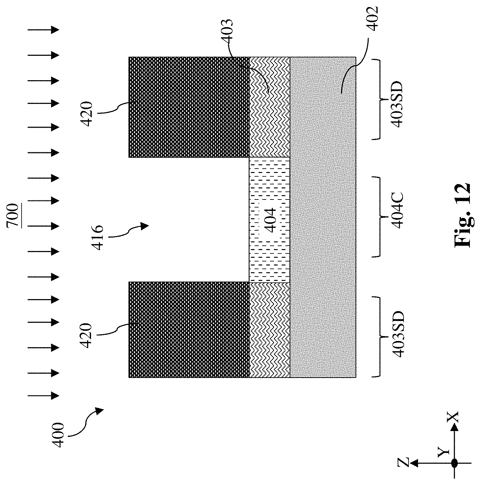 Patent US11784234 Figure 13 – Ferroelectric channel field effect transistor
