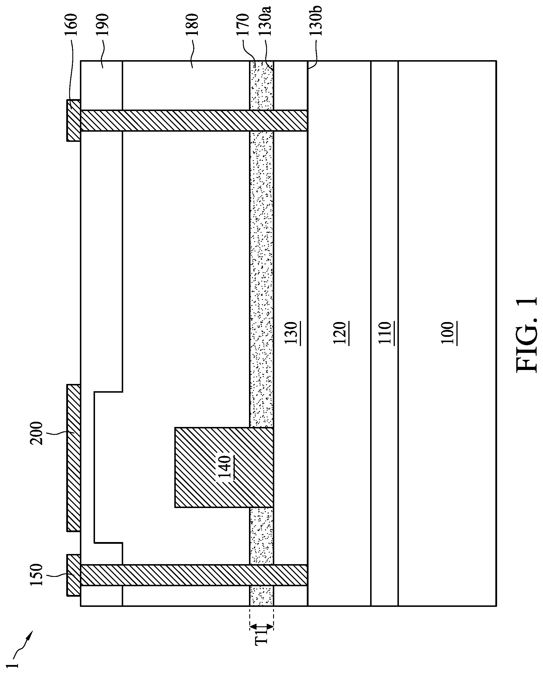 Patent US11784237 Figure 1 – Semiconductor devices and methods of manufacturing the same