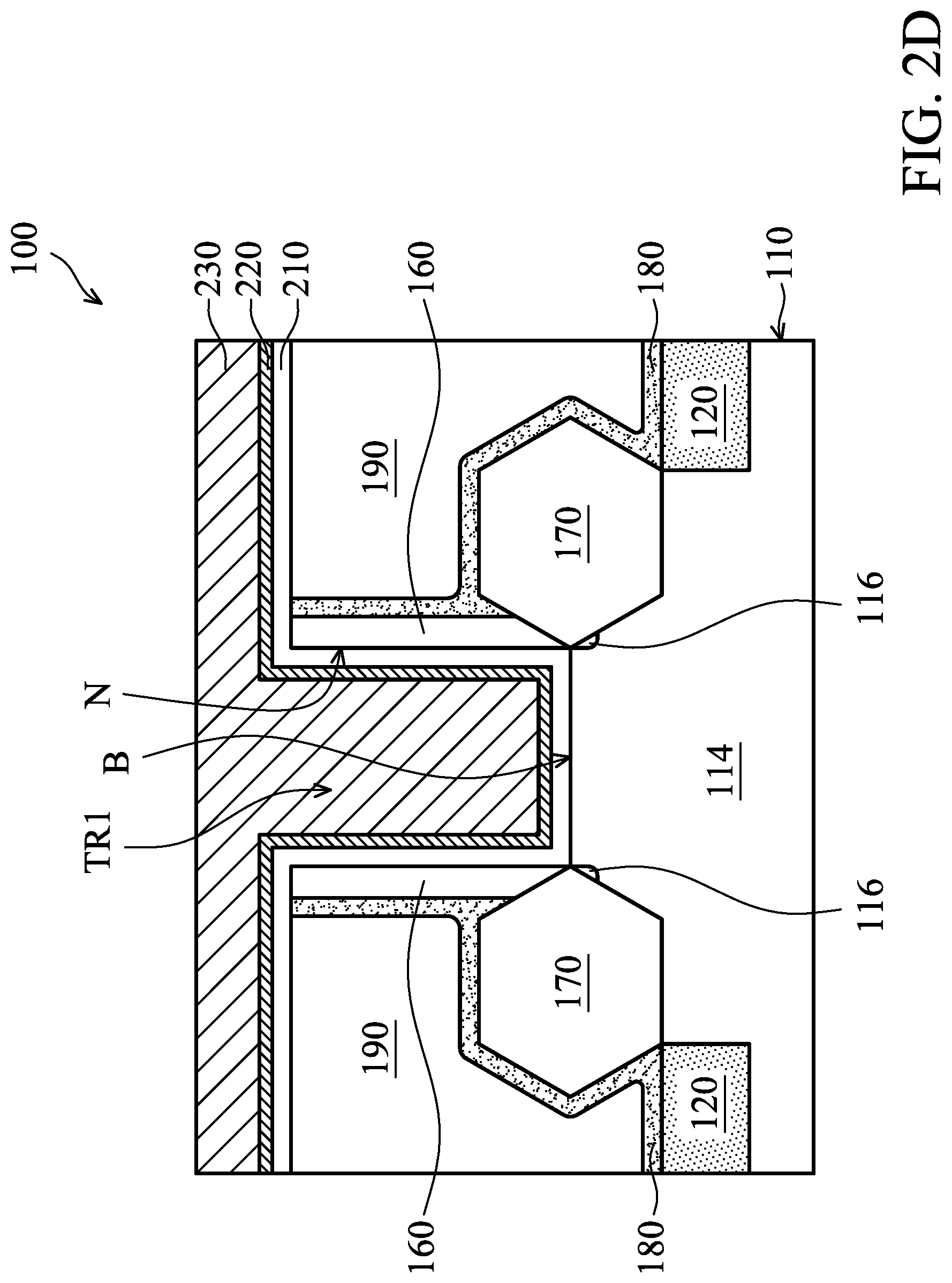 Patent US11784240 Figure 7 – Semiconductor device structure with barrier layer
