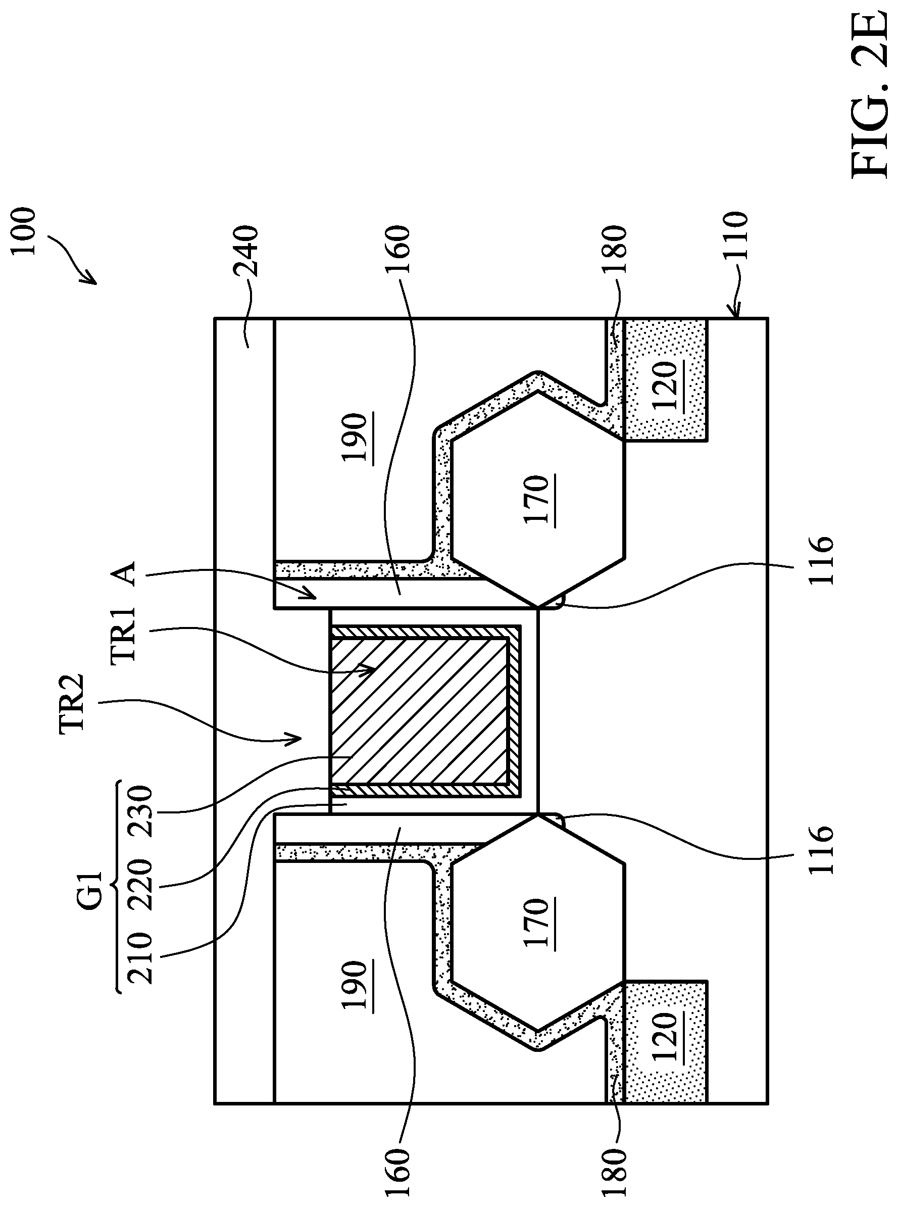 Patent US11784240 Figure 8 – Semiconductor device structure with barrier layer