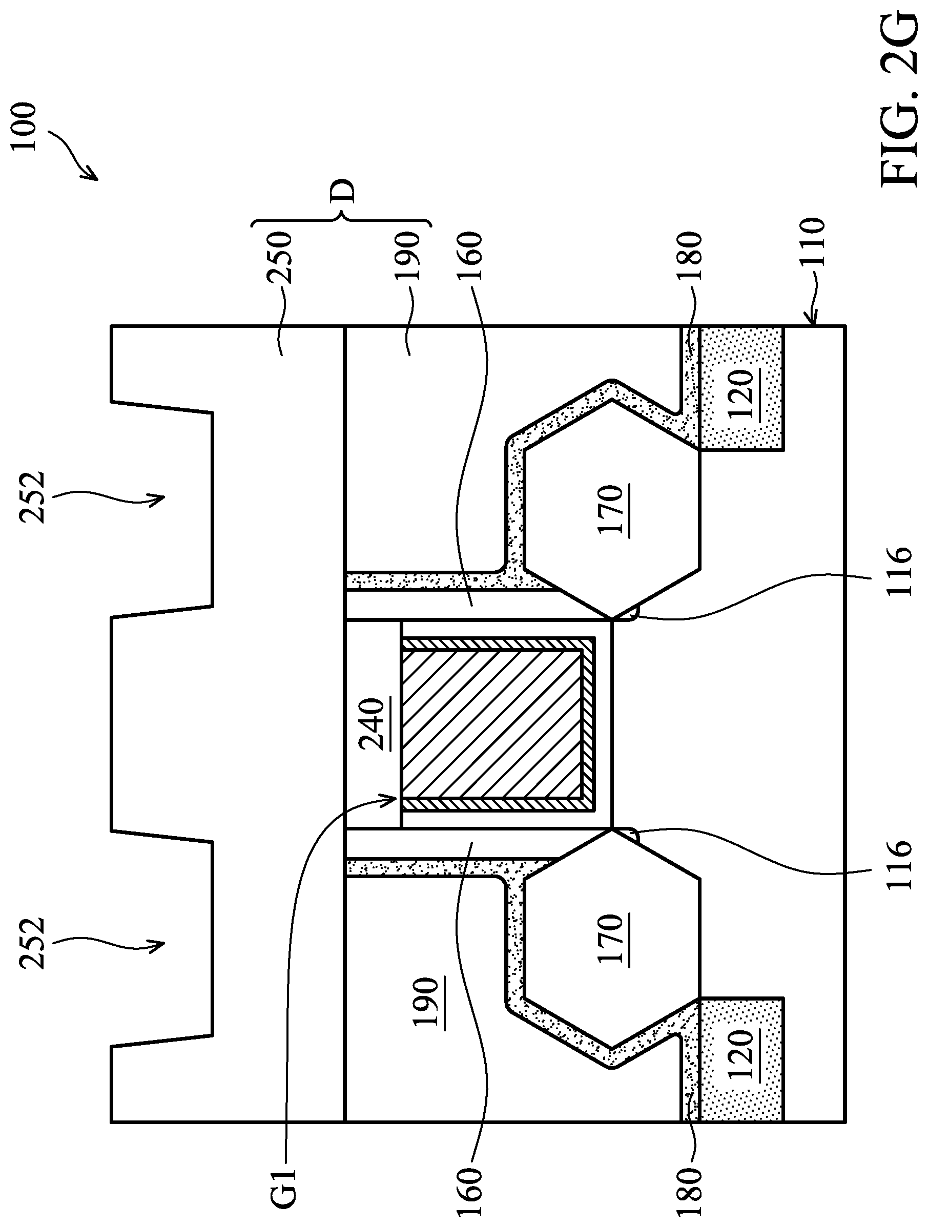 Patent US11784240 Figure 10 – Semiconductor device structure with barrier layer