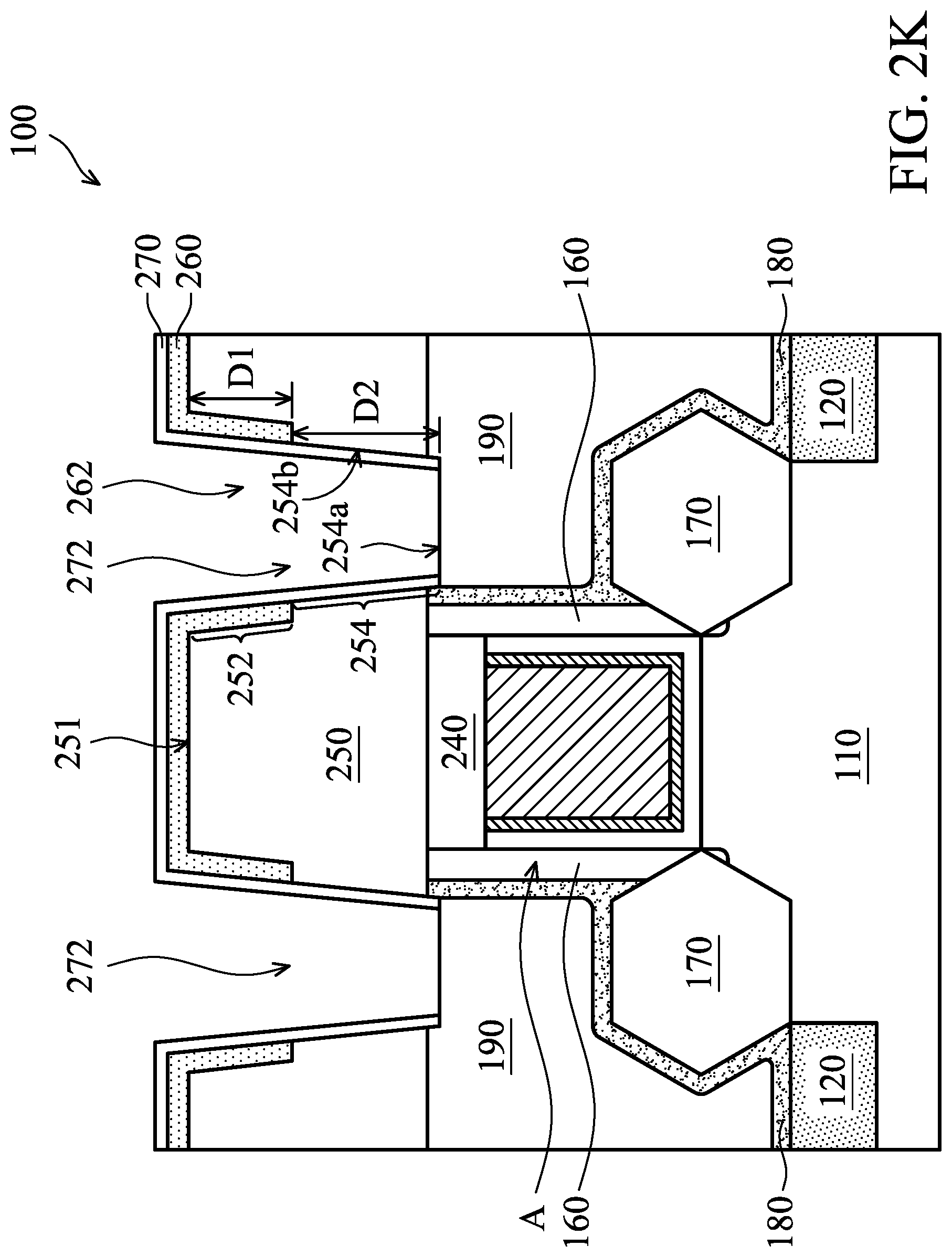 Patent US11784240 Figure 14 – Semiconductor device structure with barrier layer