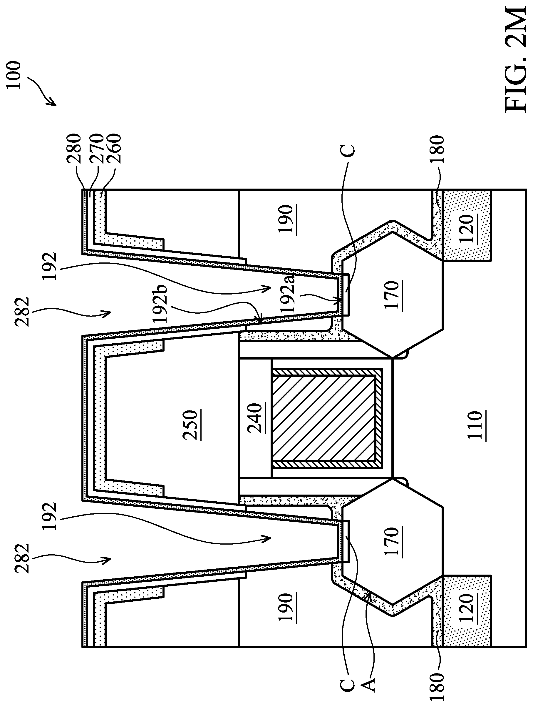 Patent US11784240 Figure 16 – Semiconductor device structure with barrier layer
