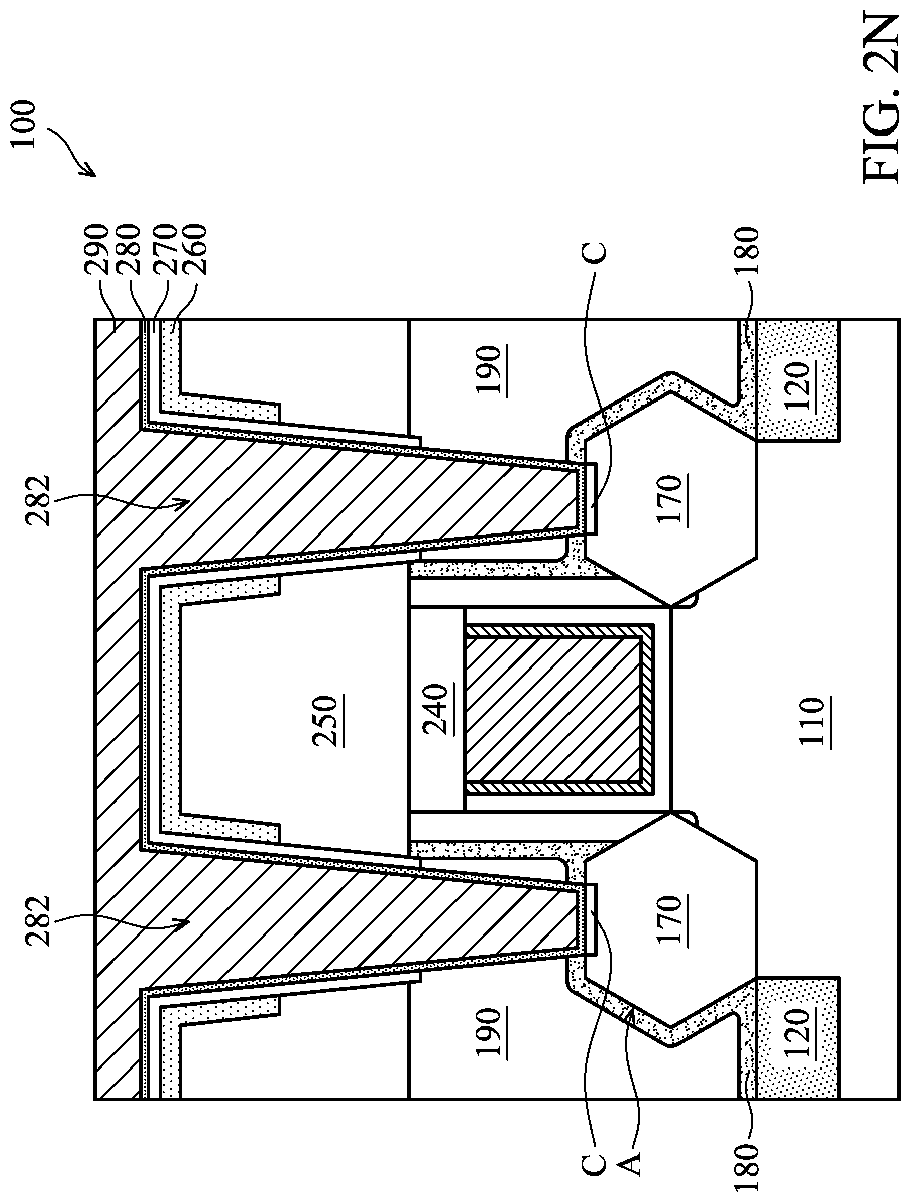 Patent US11784240 Figure 17 – Semiconductor device structure with barrier layer