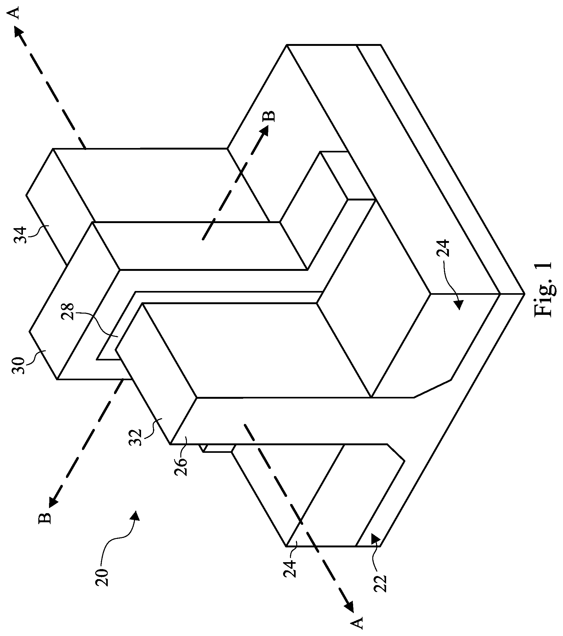 Patent US11784241 — Devices including gate spacer with gap or void and methods of forming the same — Figure 1