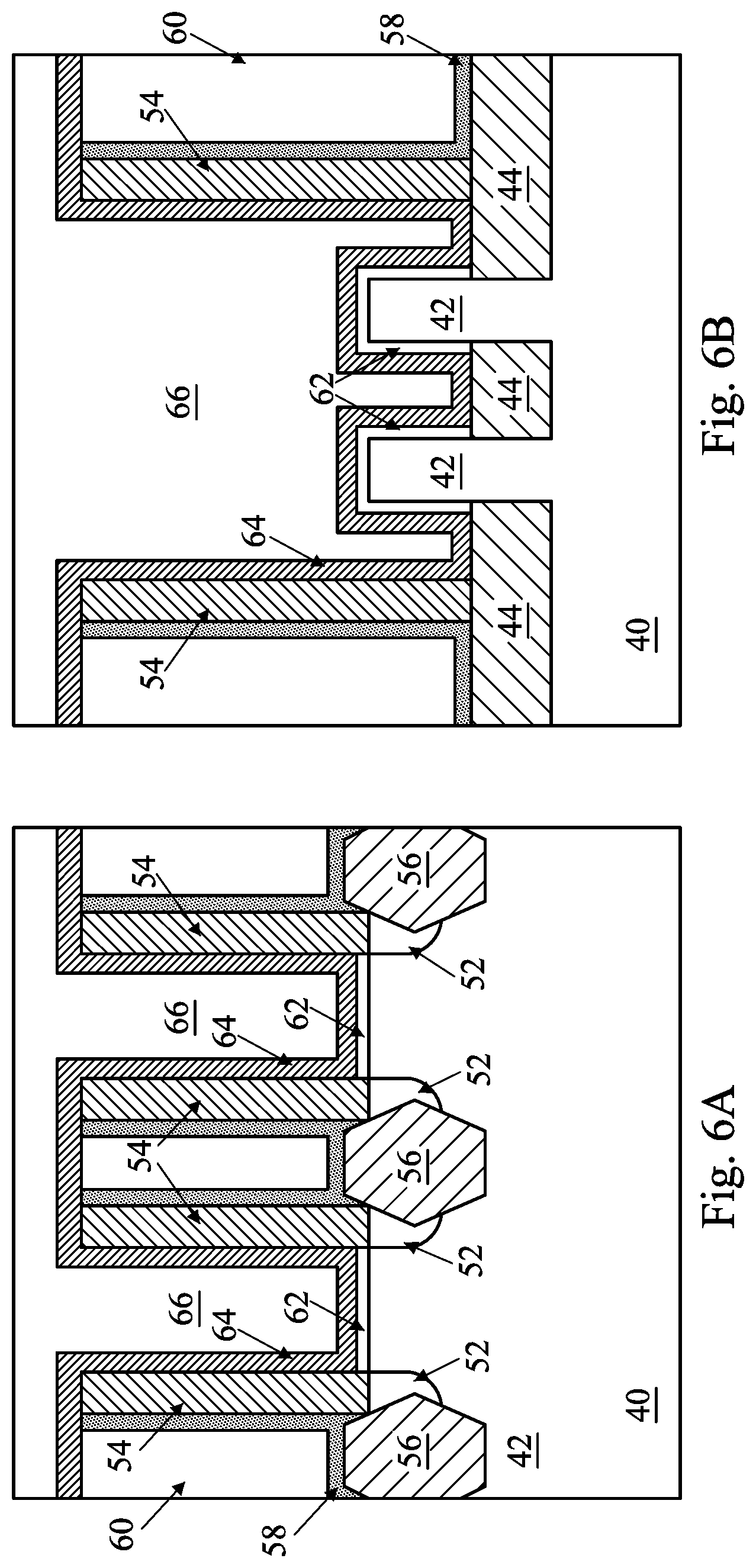 Patent US11784241 Figure 5 – Devices including gate spacer with gap or void and methods of forming the same