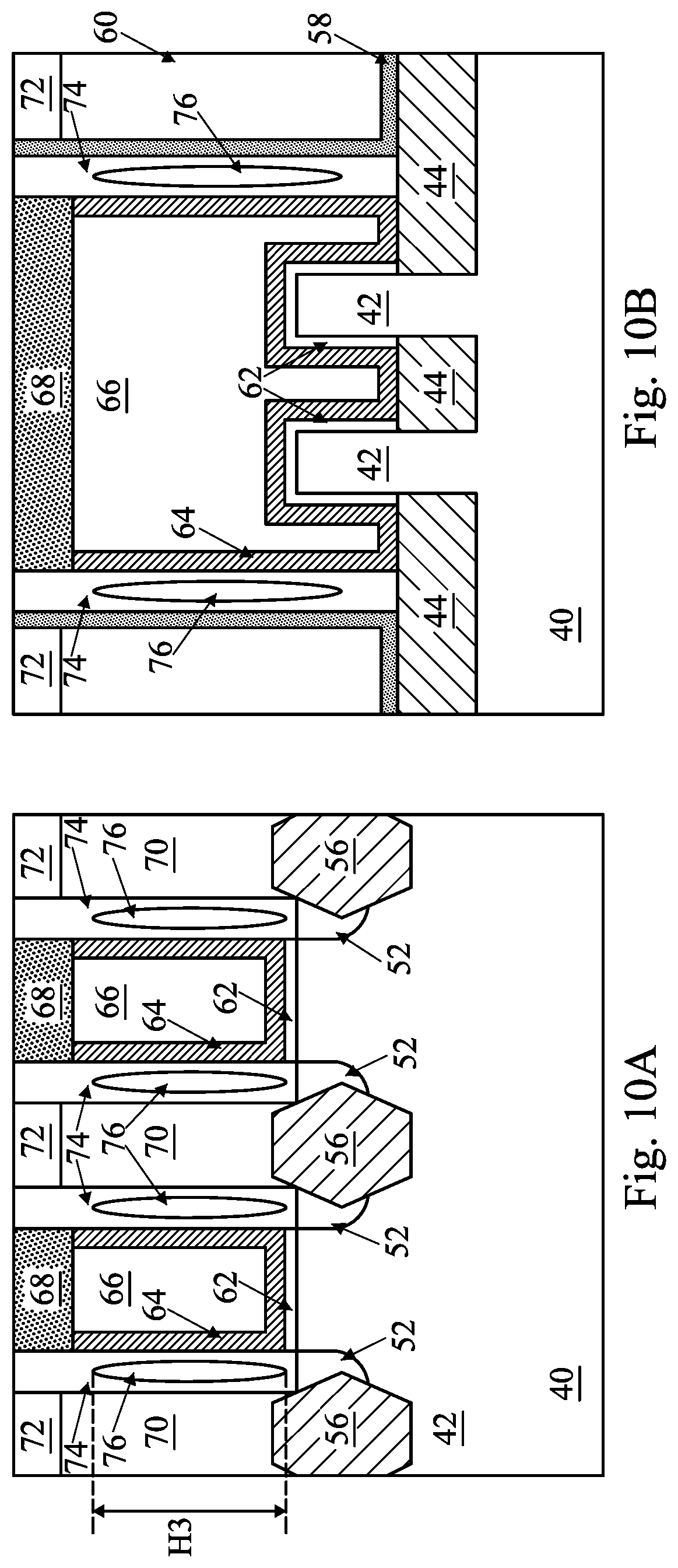 Patent US11784241 Figure 9 – Devices including gate spacer with gap or void and methods of forming the same