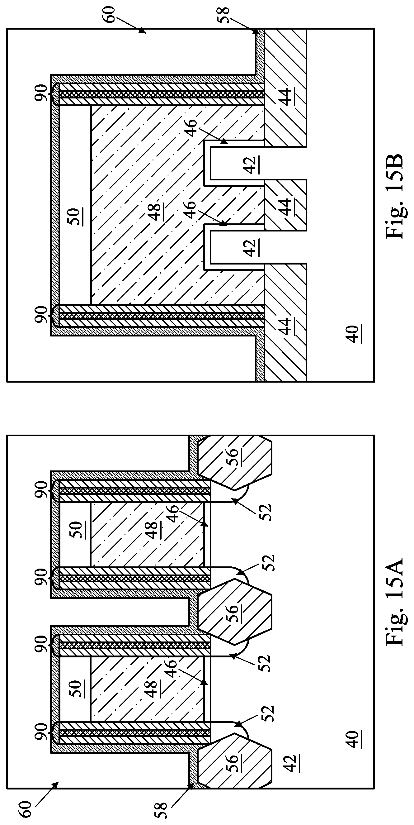 Patent US11784241 Figure 15 – Devices including gate spacer with gap or void and methods of forming the same
