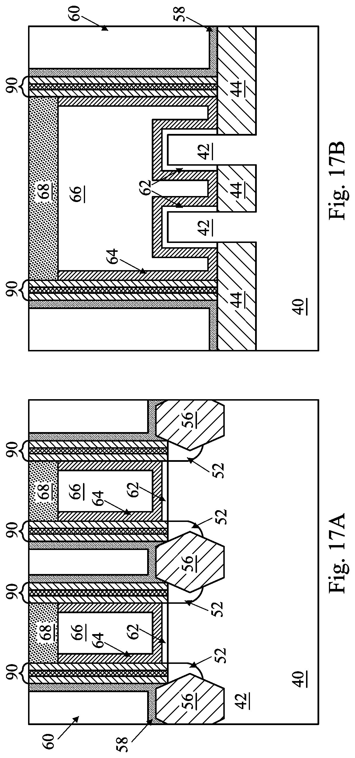 Patent US11784241 Figure 17 – Devices including gate spacer with gap or void and methods of forming the same