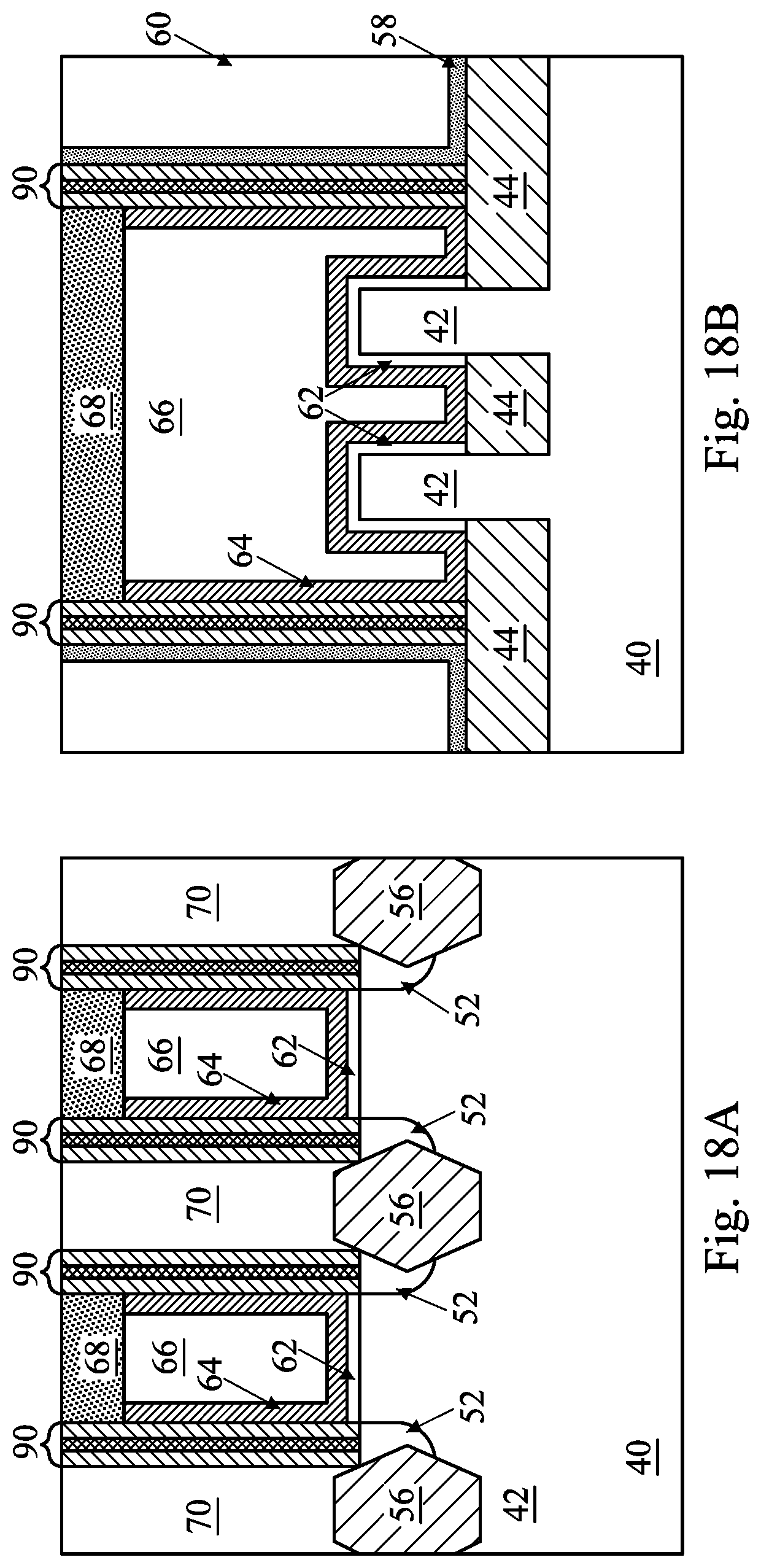 Patent US11784241 Figure 18 – Devices including gate spacer with gap or void and methods of forming the same