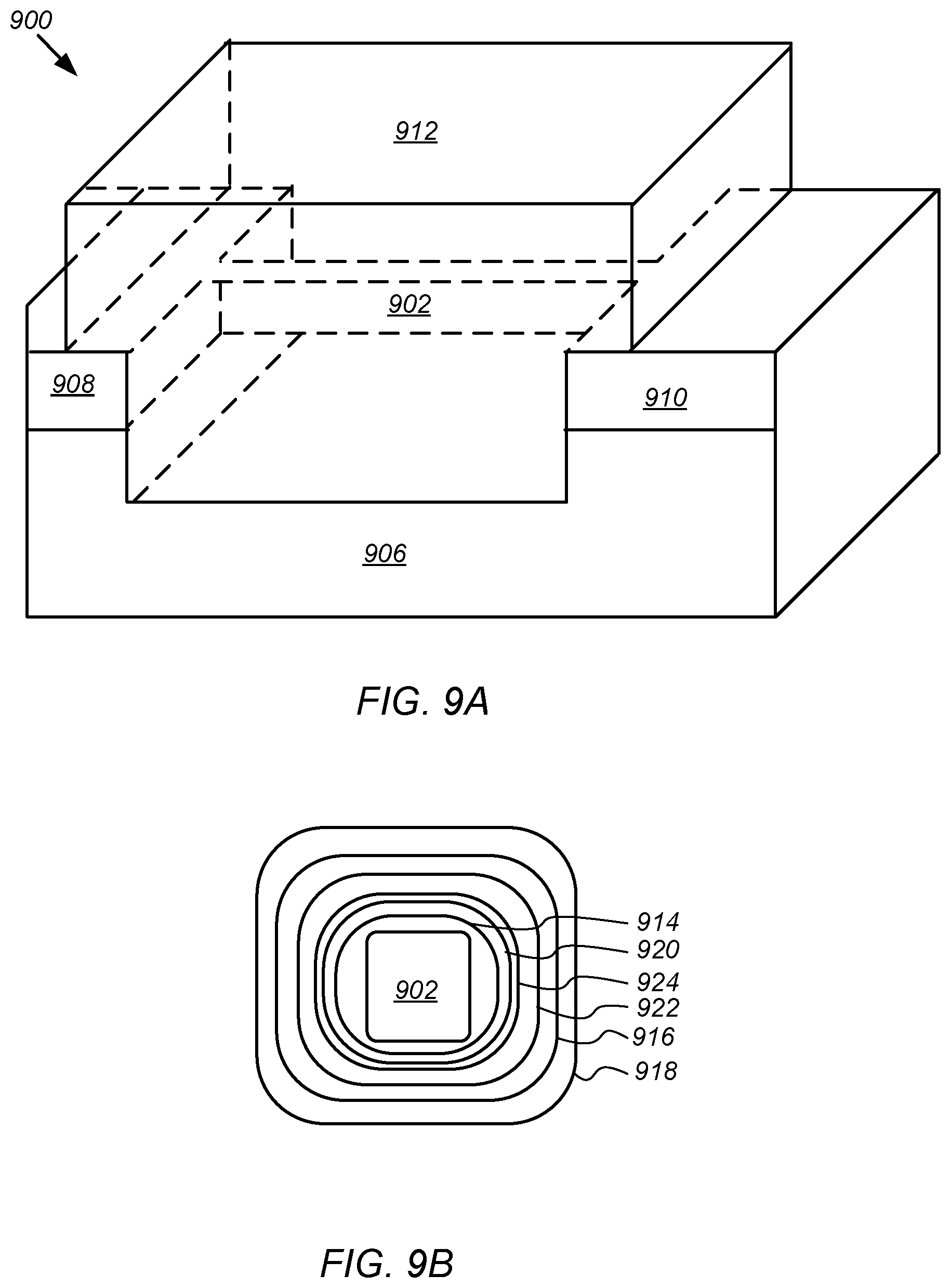 Patent US11784243 Figure 9 – Oxide-nitride-oxide stack having multiple oxynitride layers