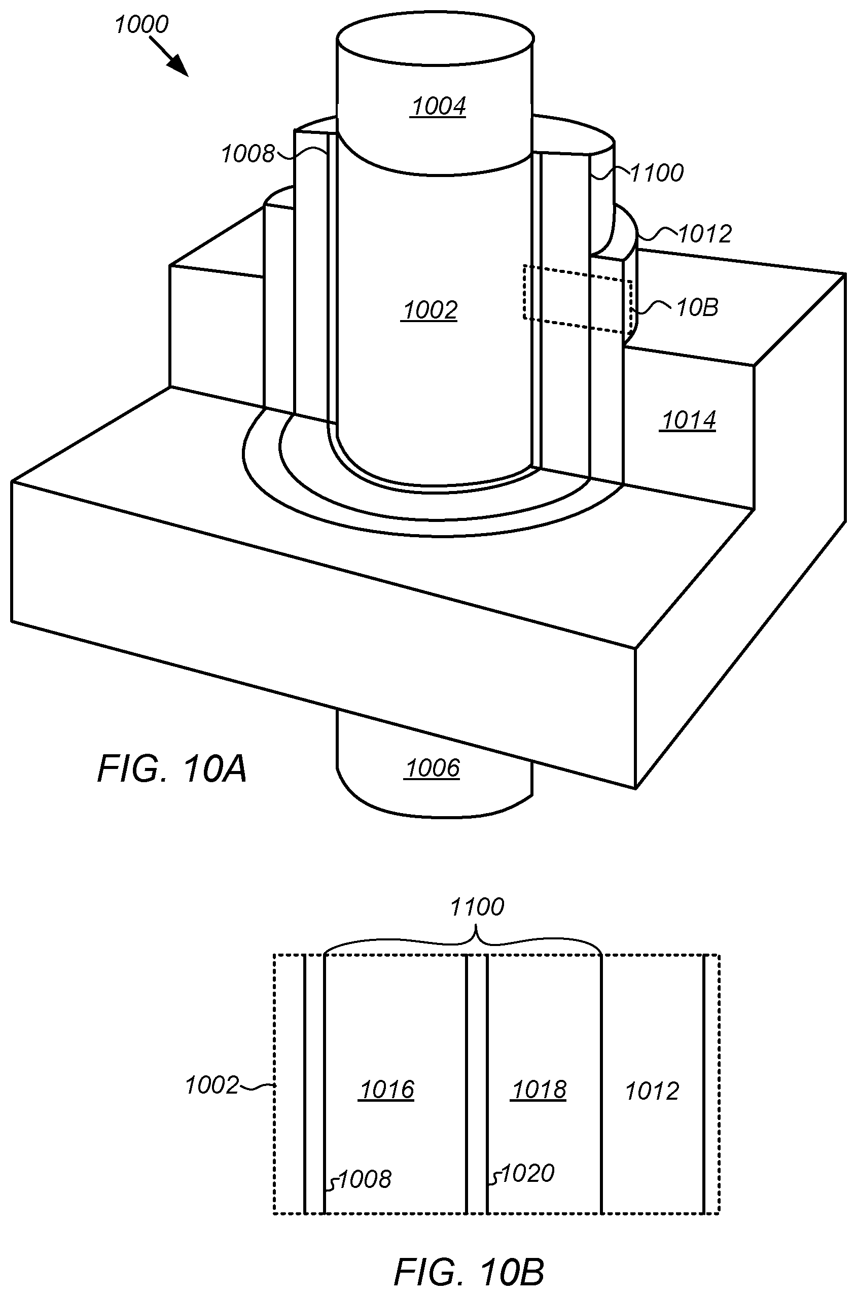 Patent US11784243 Figure 10 – Oxide-nitride-oxide stack having multiple oxynitride layers