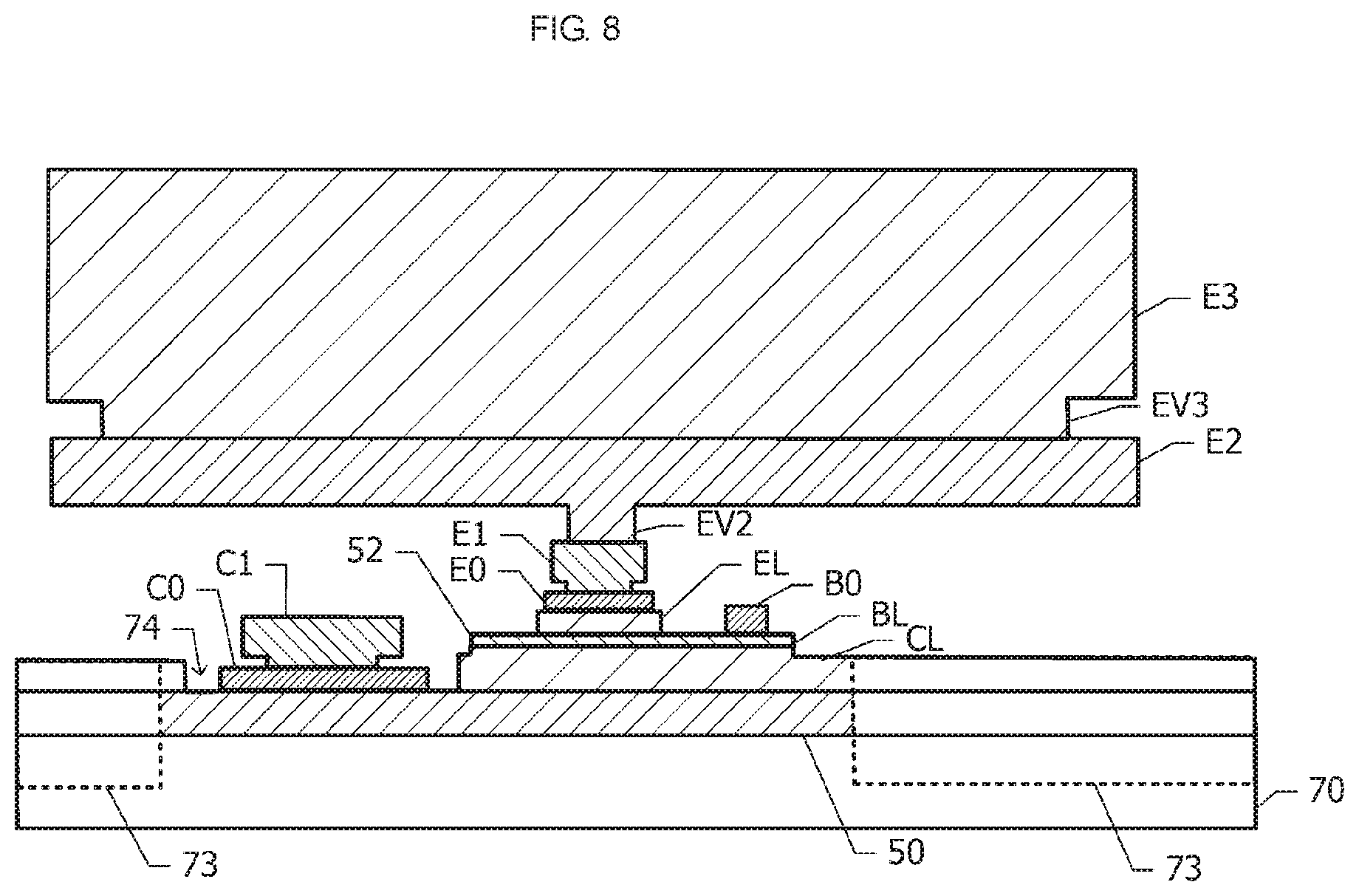 Patent US11784245 Figure 8 – Semiconductor device