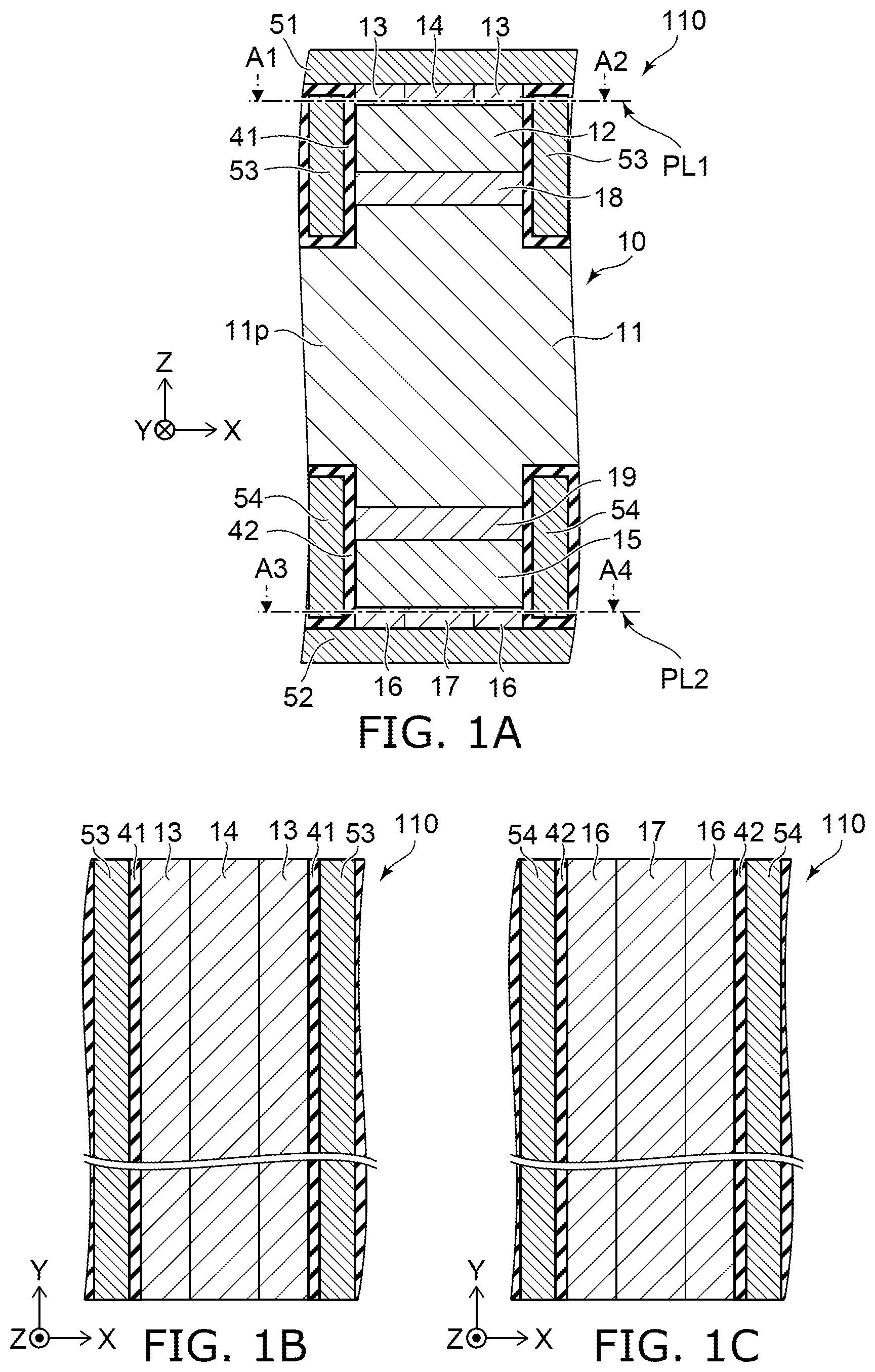 Patent US11784246 — Semiconductor device and semiconductor module — Figure 1