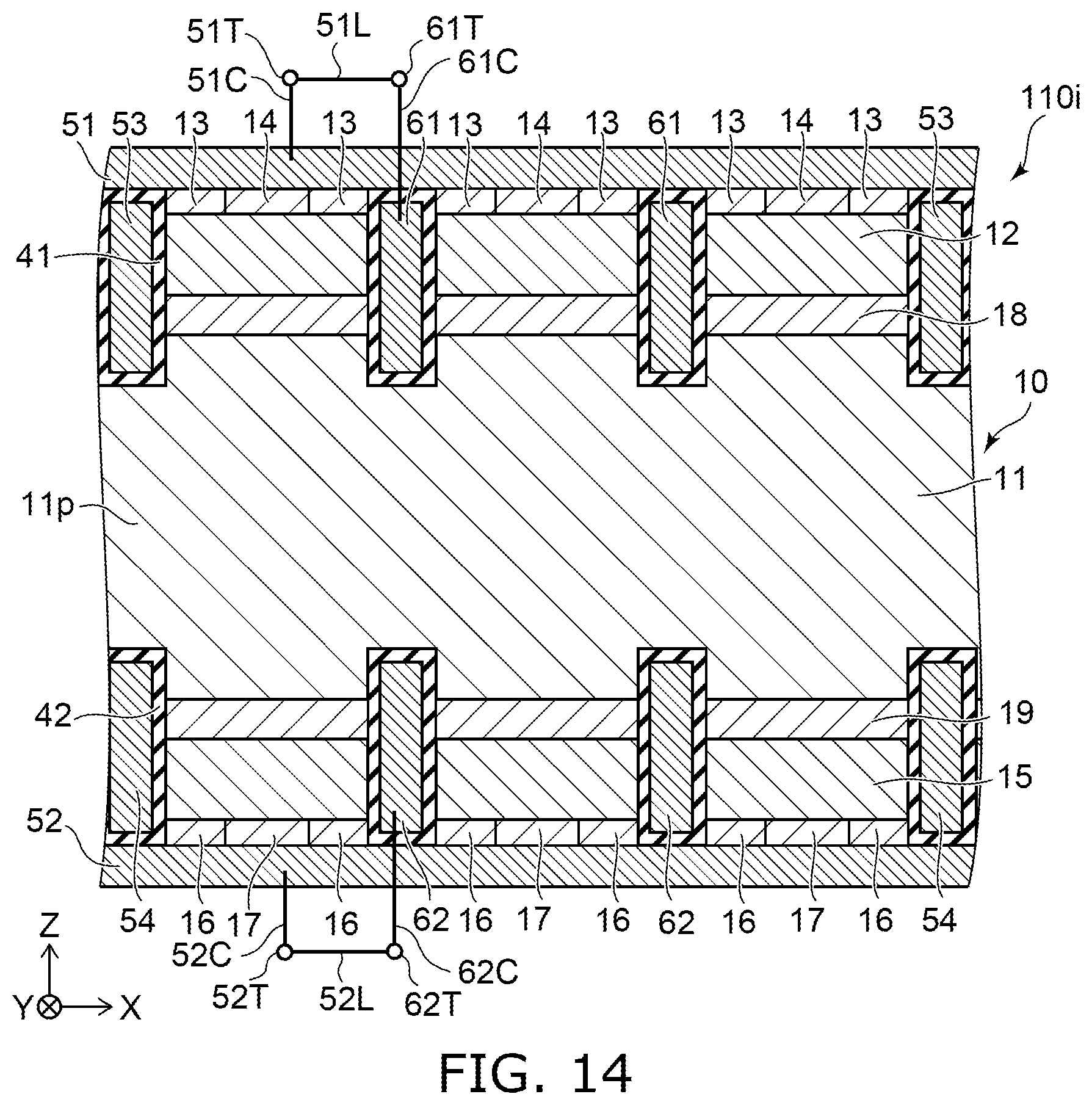 Patent US11784246 Figure 13 – Semiconductor device and semiconductor module