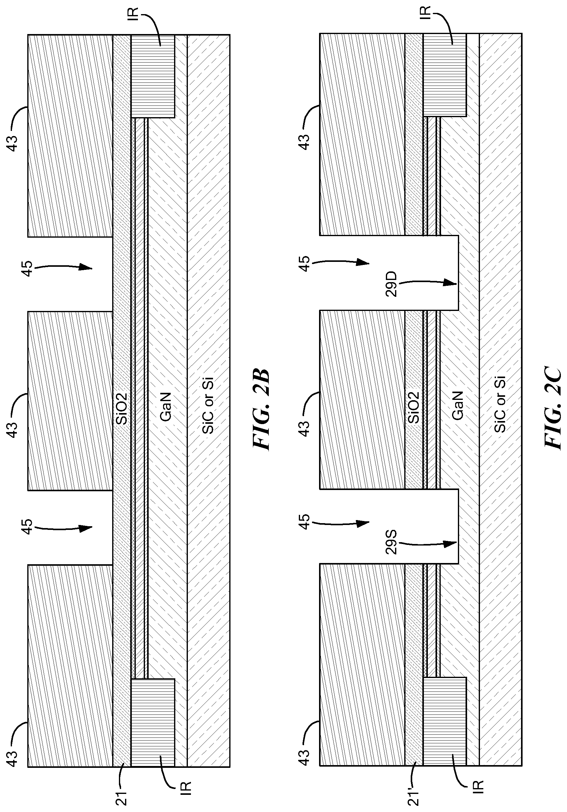 Patent US11784248 Figure 5 – Group III-V semiconductor structures having crystalline regrowth layers and methods for forming such structures