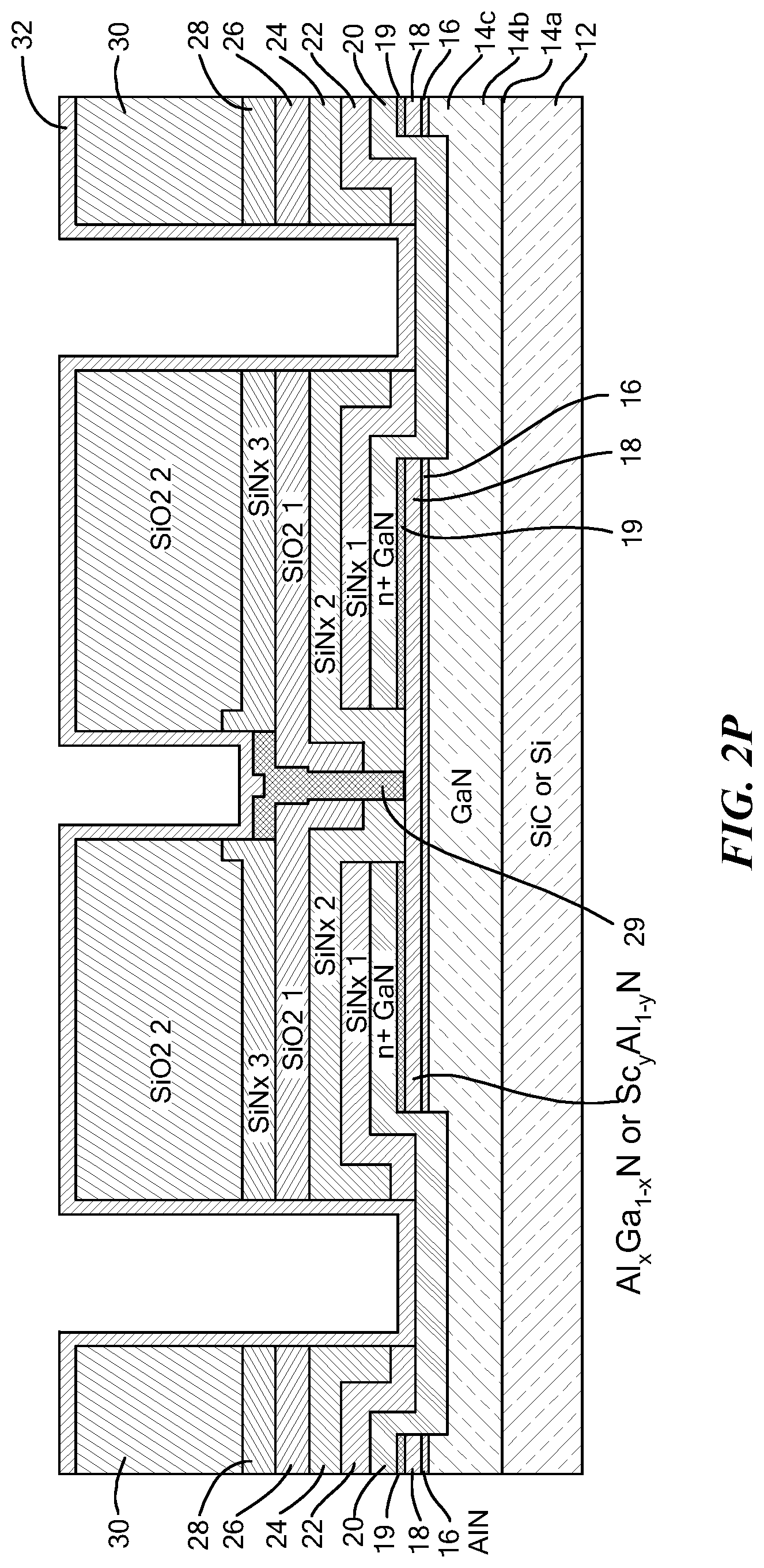 Patent US11784248 Figure 17 – Group III-V semiconductor structures having crystalline regrowth layers and methods for forming such structures