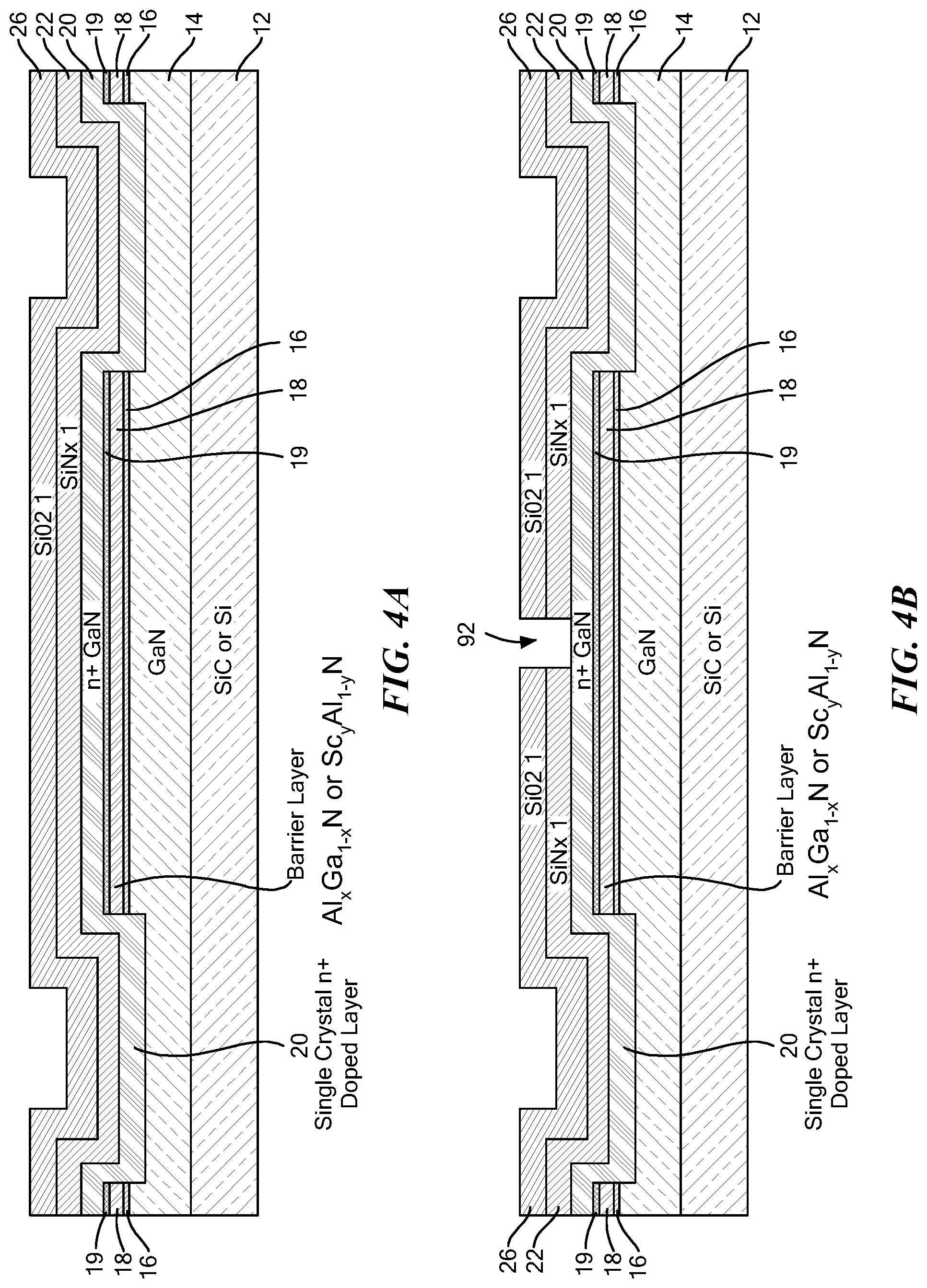 Patent US11784248 Figure 20 – Group III-V semiconductor structures having crystalline regrowth layers and methods for forming such structures