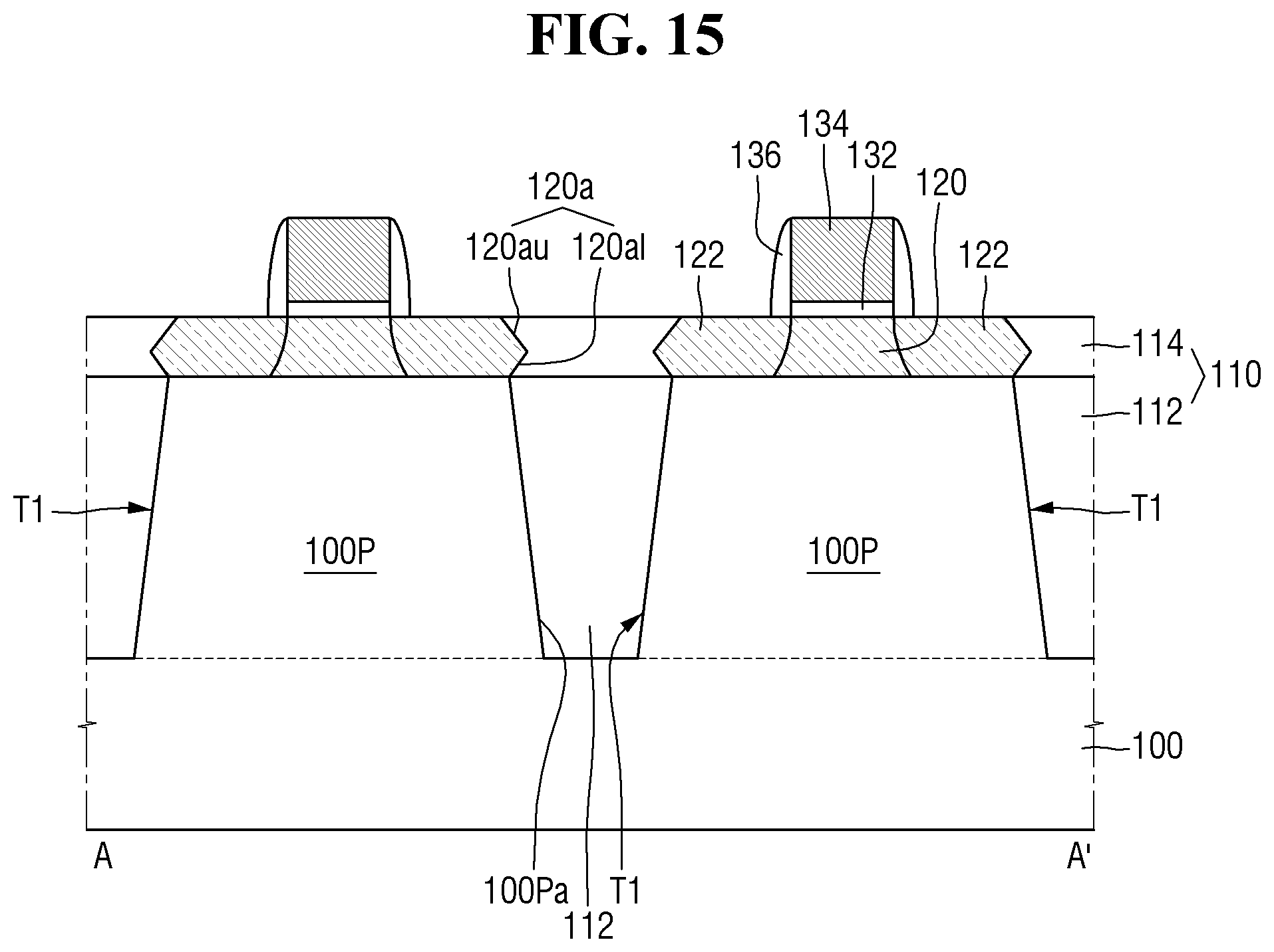 Patent US11784254 Figure 11 – Methods of forming semiconductor devices having stressed active regions therein