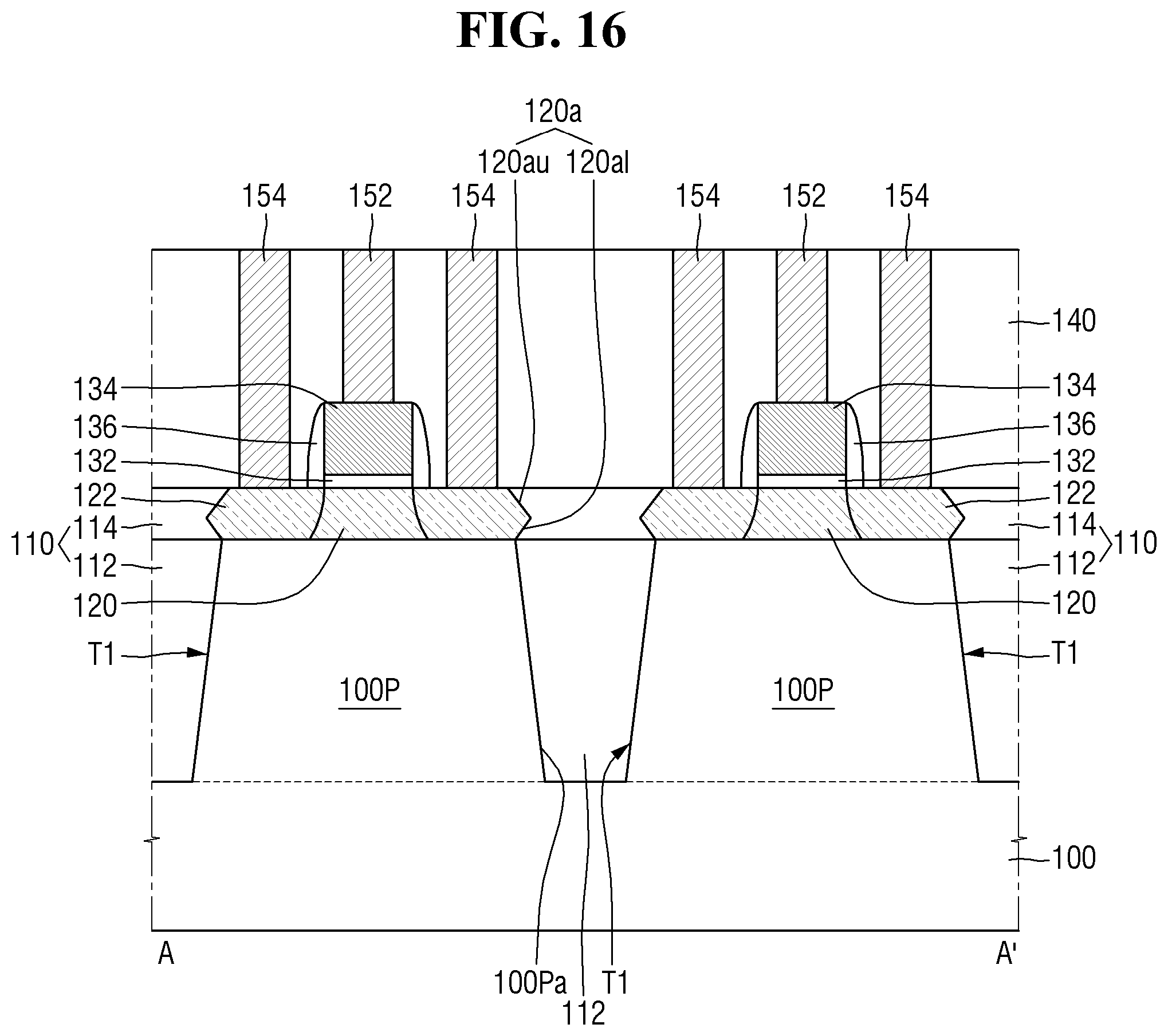 Patent US11784254 Figure 12 – Methods of forming semiconductor devices having stressed active regions therein