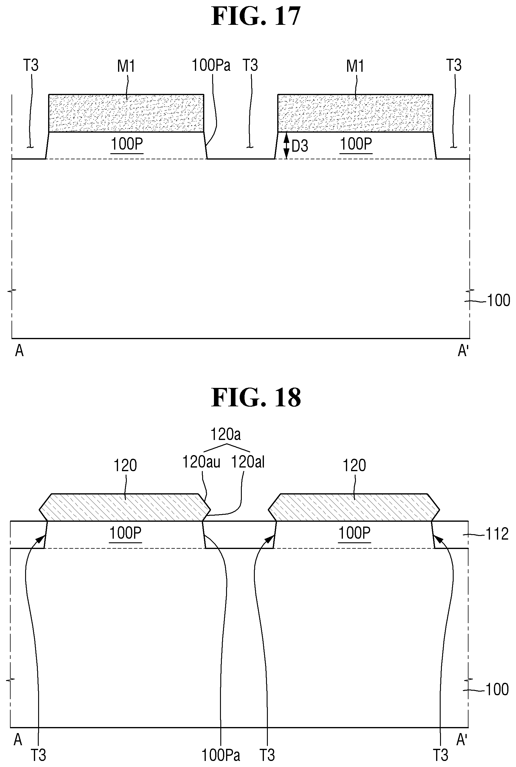 Patent US11784254 Figure 13 – Methods of forming semiconductor devices having stressed active regions therein