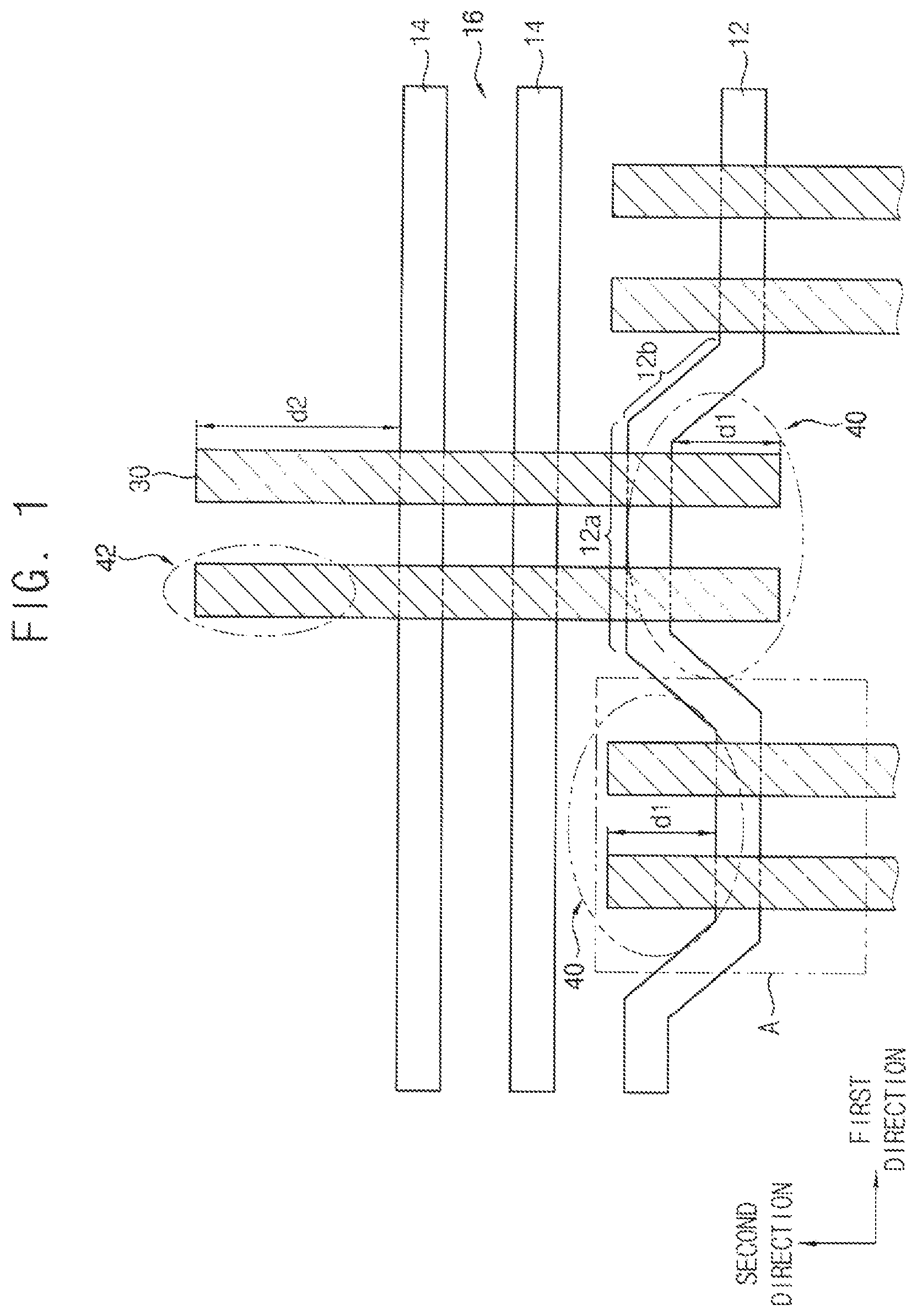 Patent US11784255 Figure 1 – Semiconductor devices with bent portions