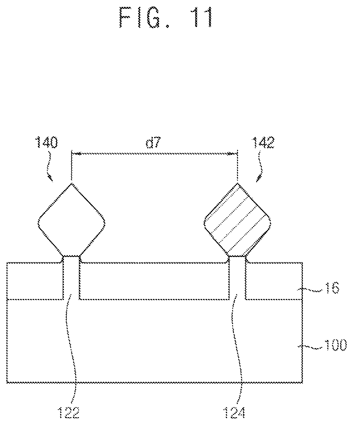Patent US11784255 Figure 11 – Semiconductor devices with bent portions