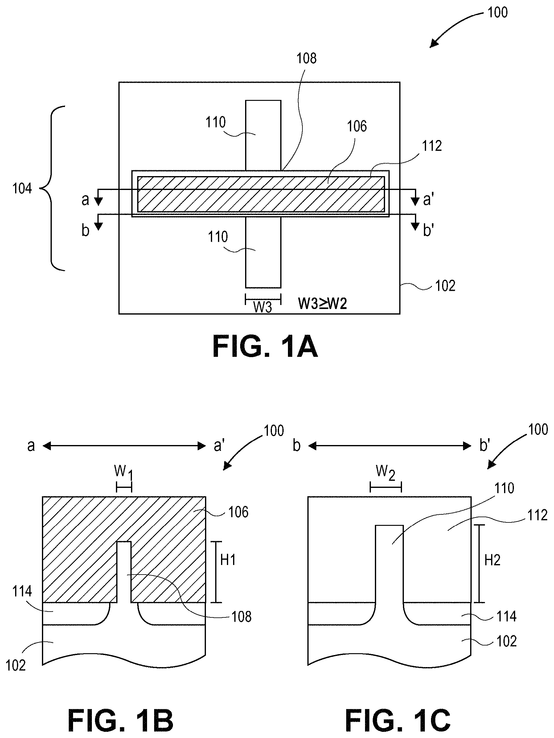 Patent US11784257 Figure 1 – Semiconductor device having a necked semiconductor body and method of forming semiconductor bodies of varying width