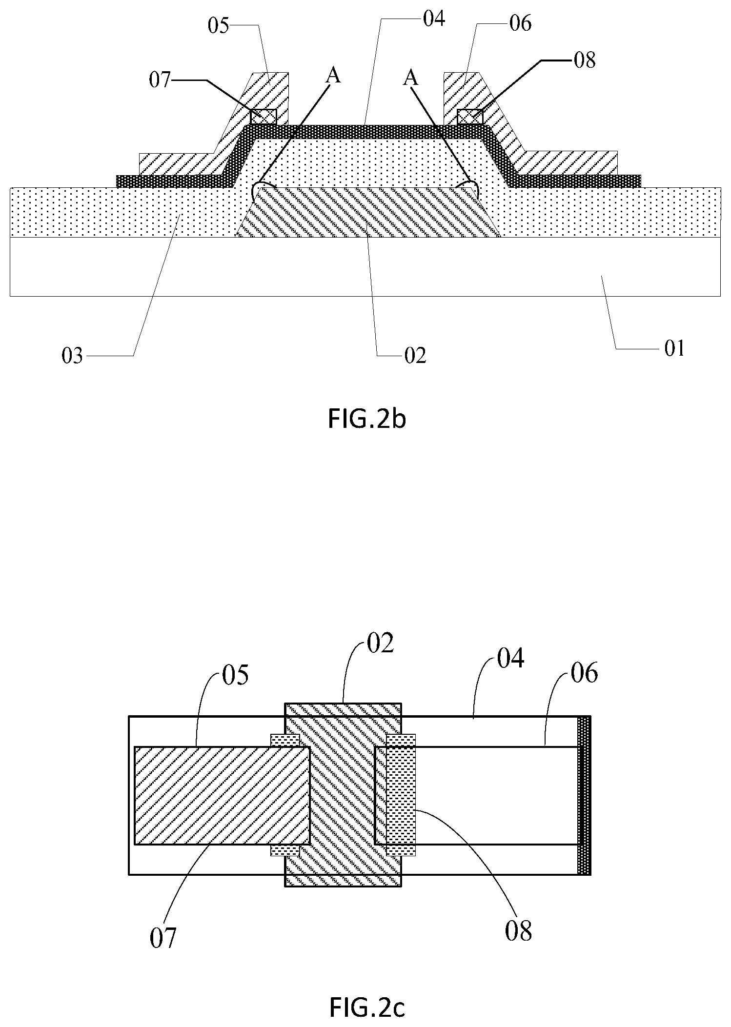Patent US11784258 Figure 2 – Thin film transistor with insulating portion between source/drian electrode and gate insulating layer, and manufacturing method thereof