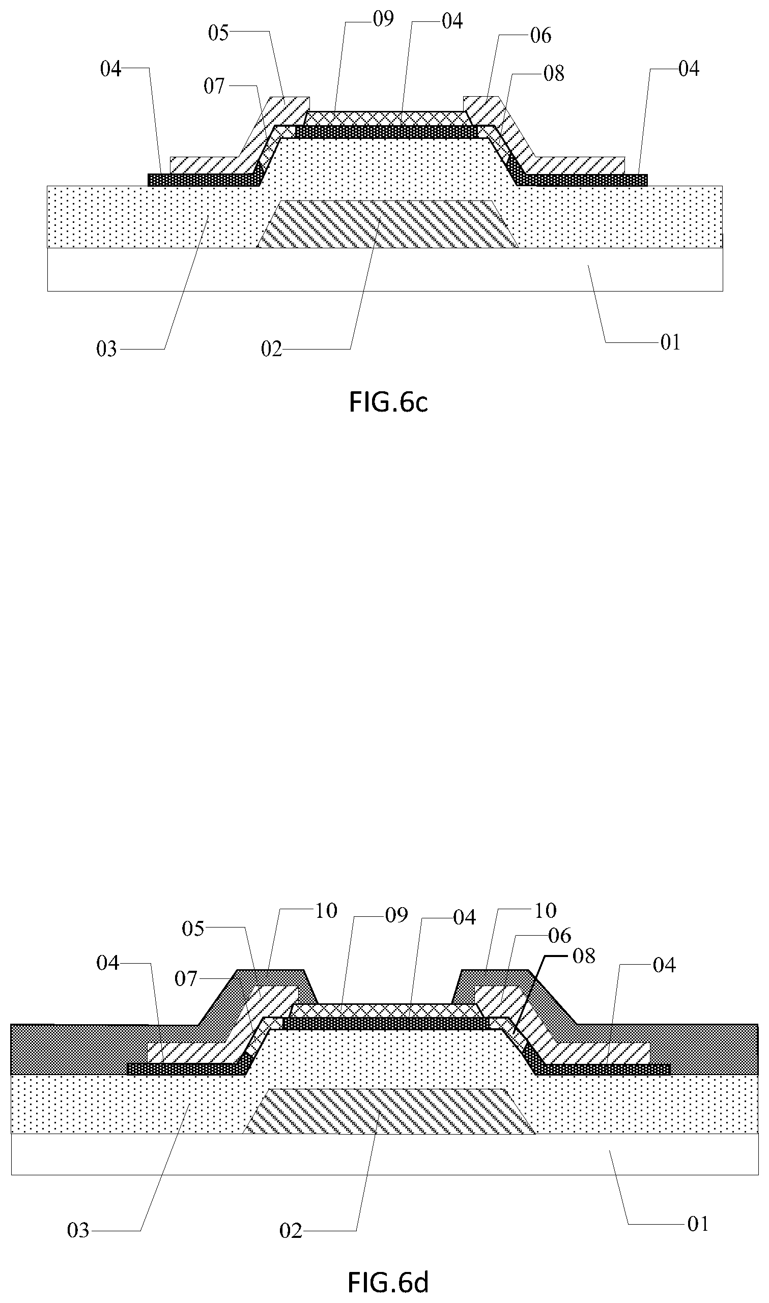 Patent US11784258 Figure 9 – Thin film transistor with insulating portion between source/drian electrode and gate insulating layer, and manufacturing method thereof