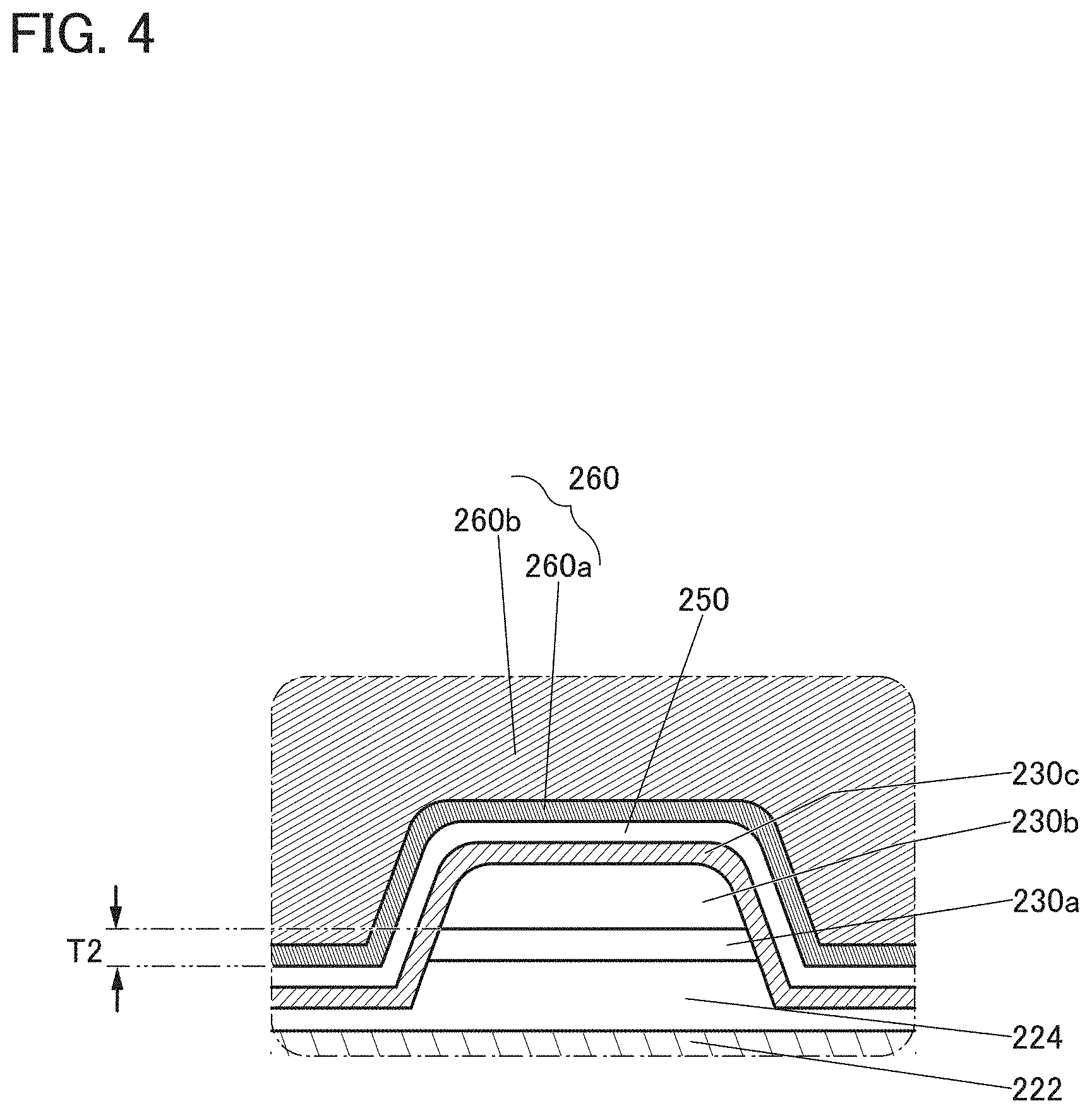 Patent US11784259 Figure 4 – Oxide semiconductor device