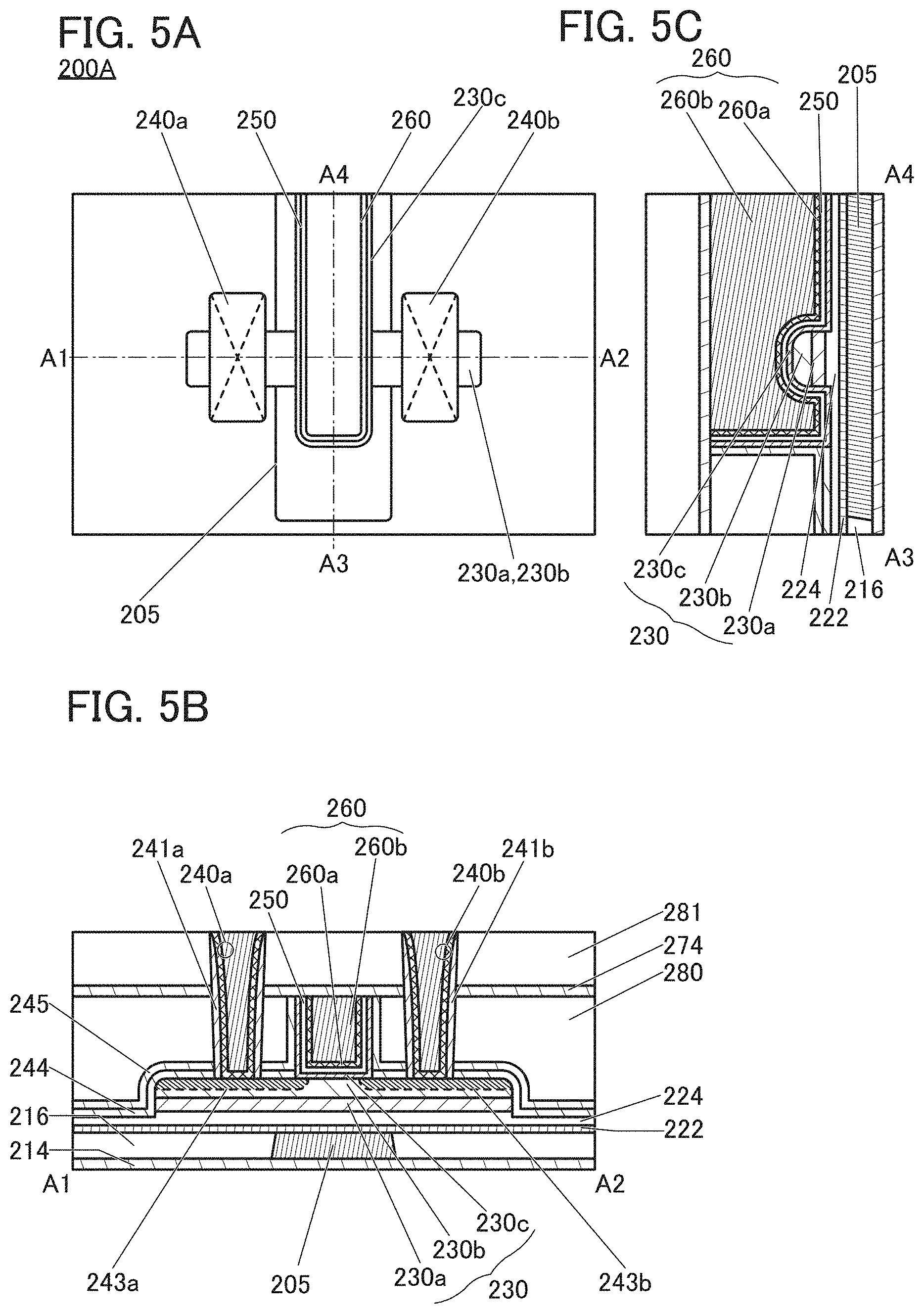 Patent US11784259 Figure 5 – Oxide semiconductor device