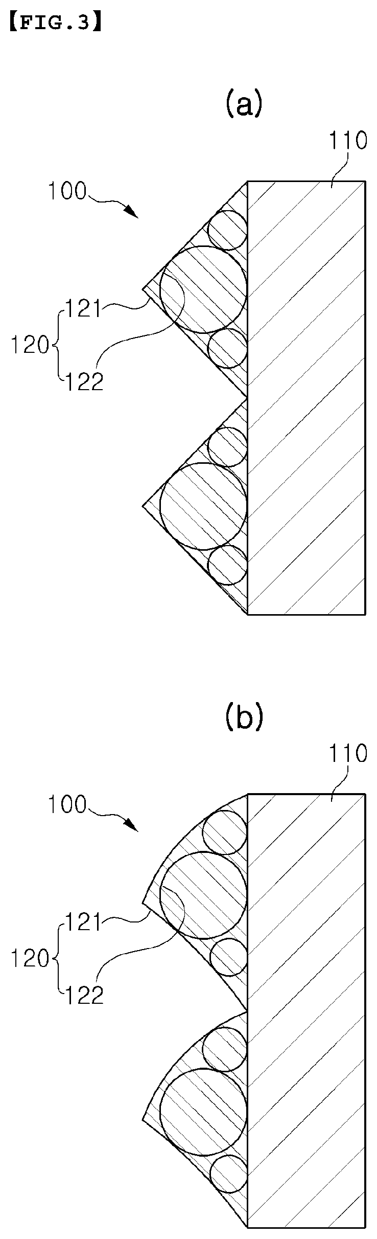 Patent US11784271 Figure 3 – Pattern-glass and solar light power generating module comprising same