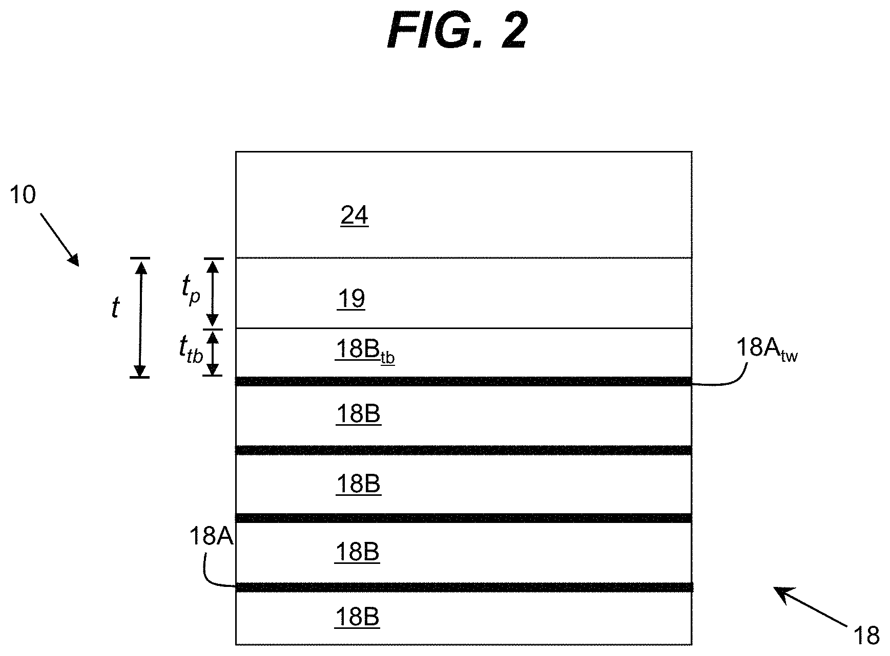 Patent US11784280 Figure 2 – Optoelectronic device with reduced optical loss