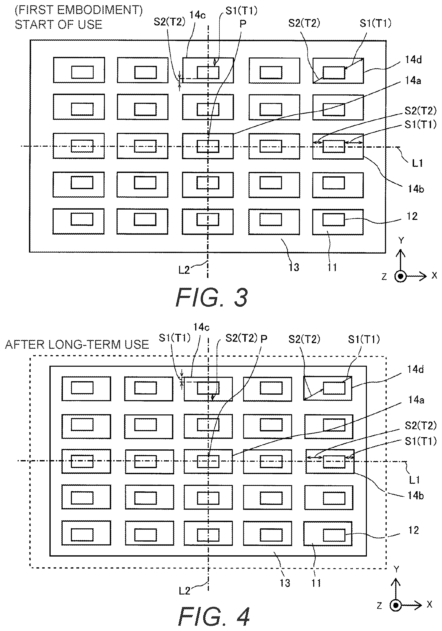 Patent US11784283 Figure 2 – Light emitting device with reflective sheet having apertures